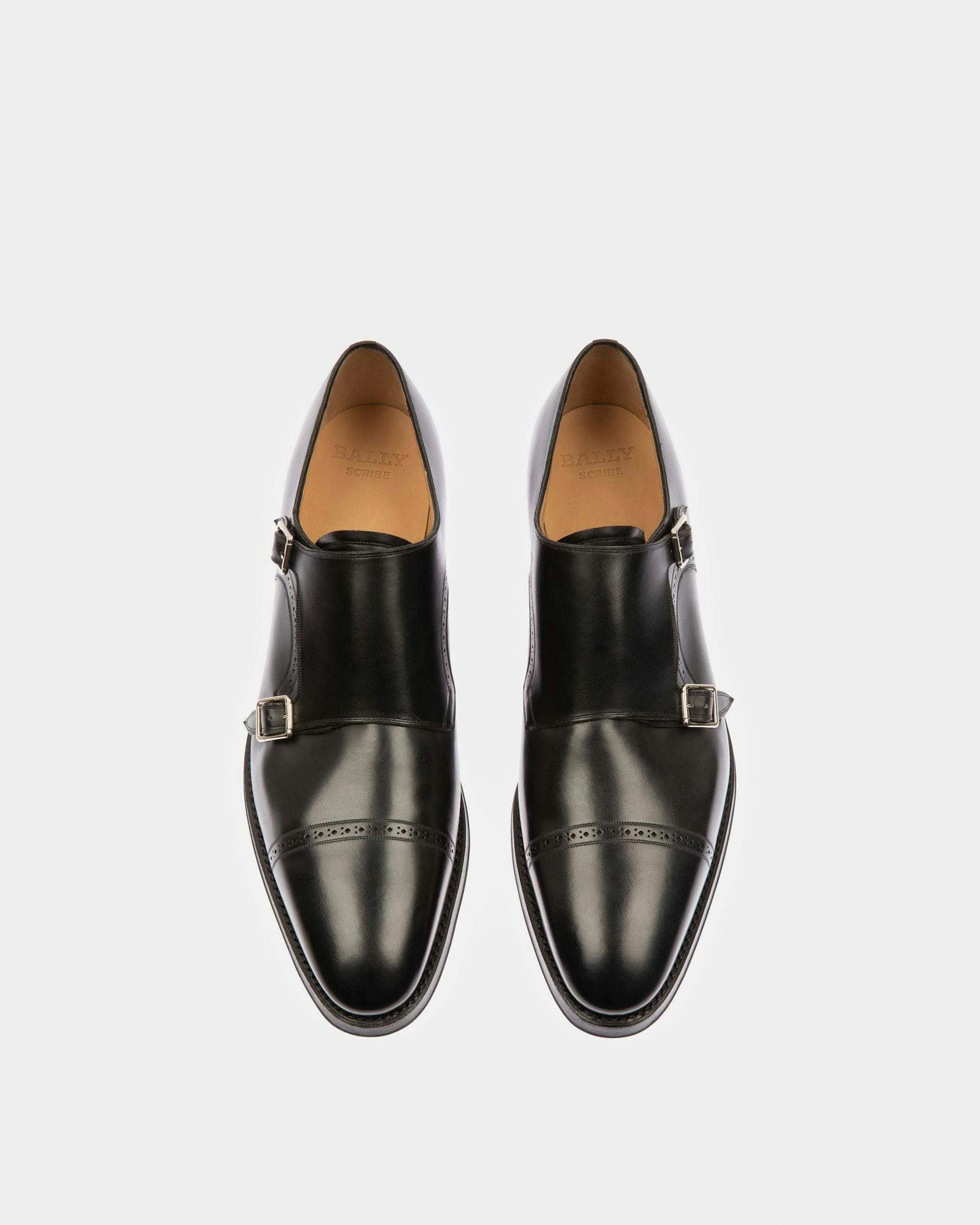 Scardino Men's Leather Monk Strap Shoe In Black - Men's - Bally - 02
