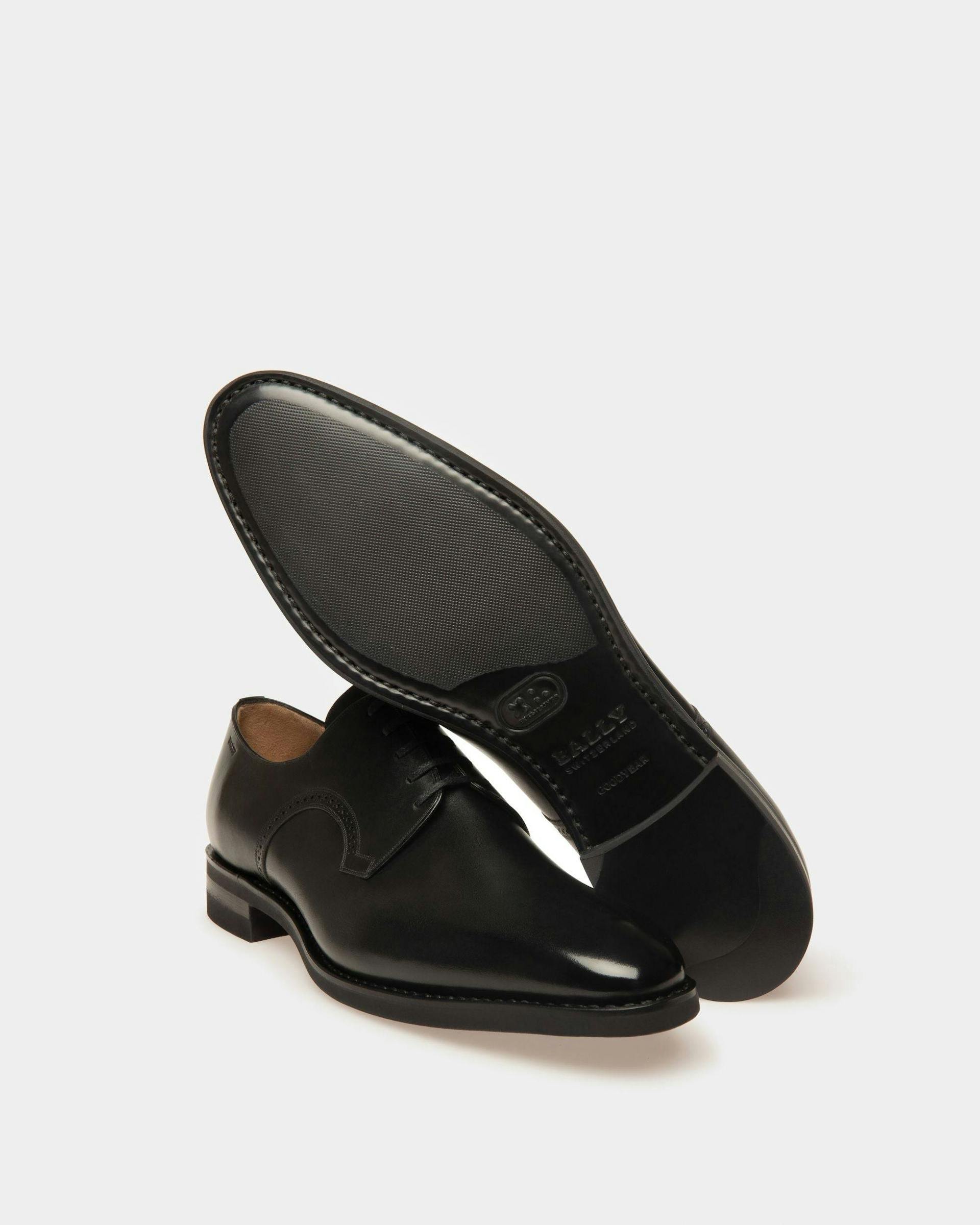 Scrivani Men's Leather Derby Lace-Up Shoe In Black - Men's - Bally - 04