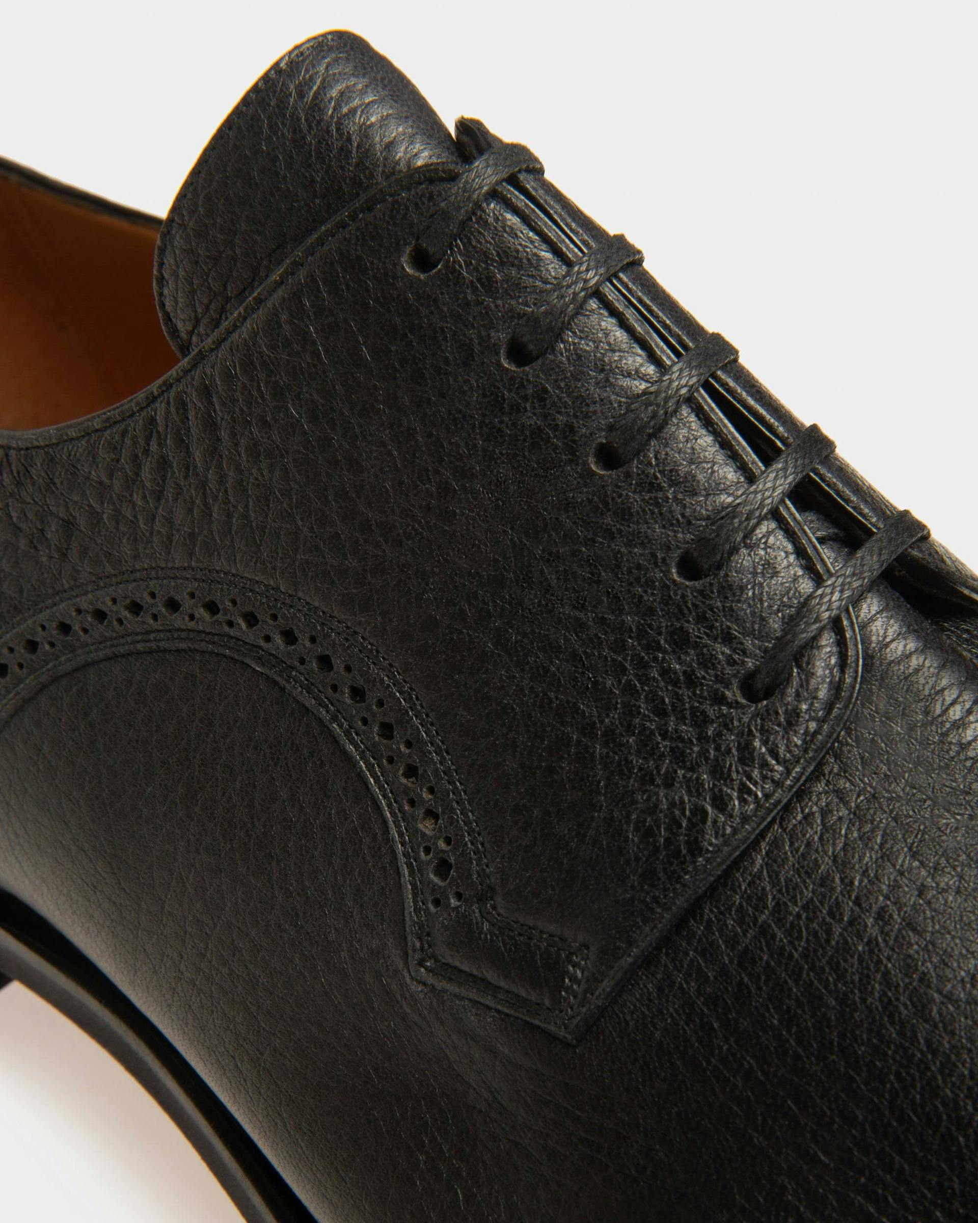Scrivani Mens Handpainted Leather Shoe In Black - Men's - Bally - 05
