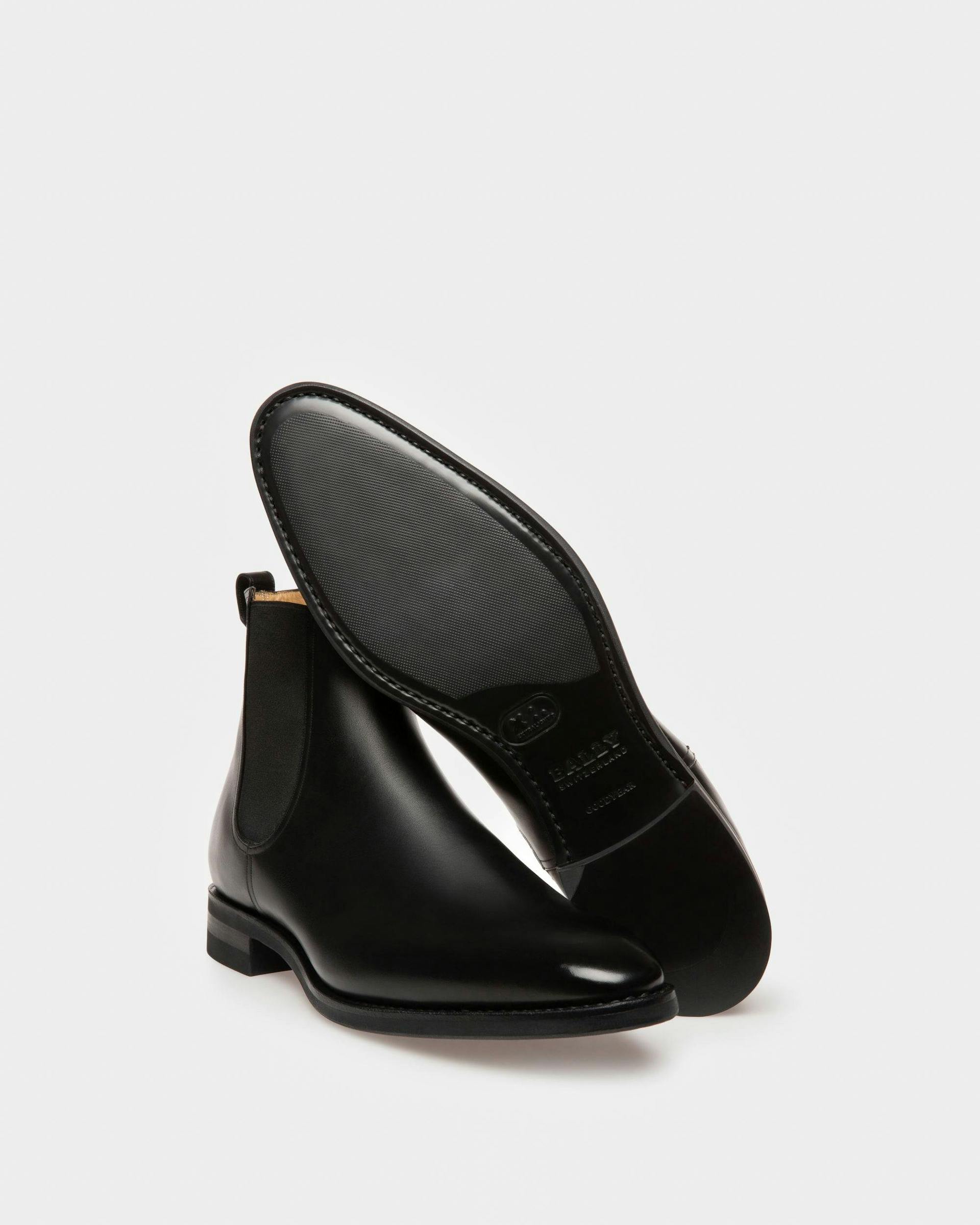 Scavone Men's Leather Boot In Black - Men's - Bally - 03