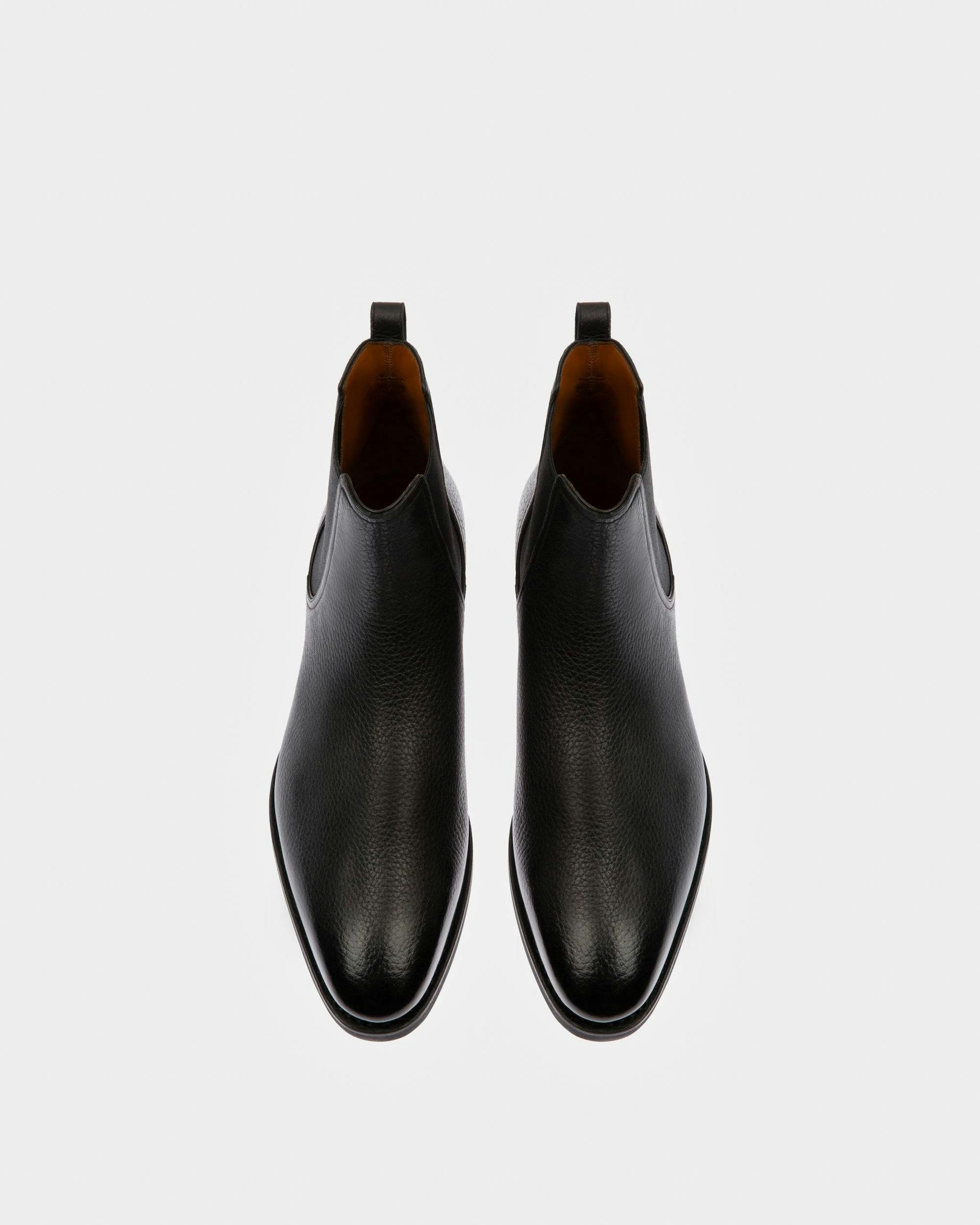 Scavone Men's Leather Boot In Black - Men's - Bally - 02