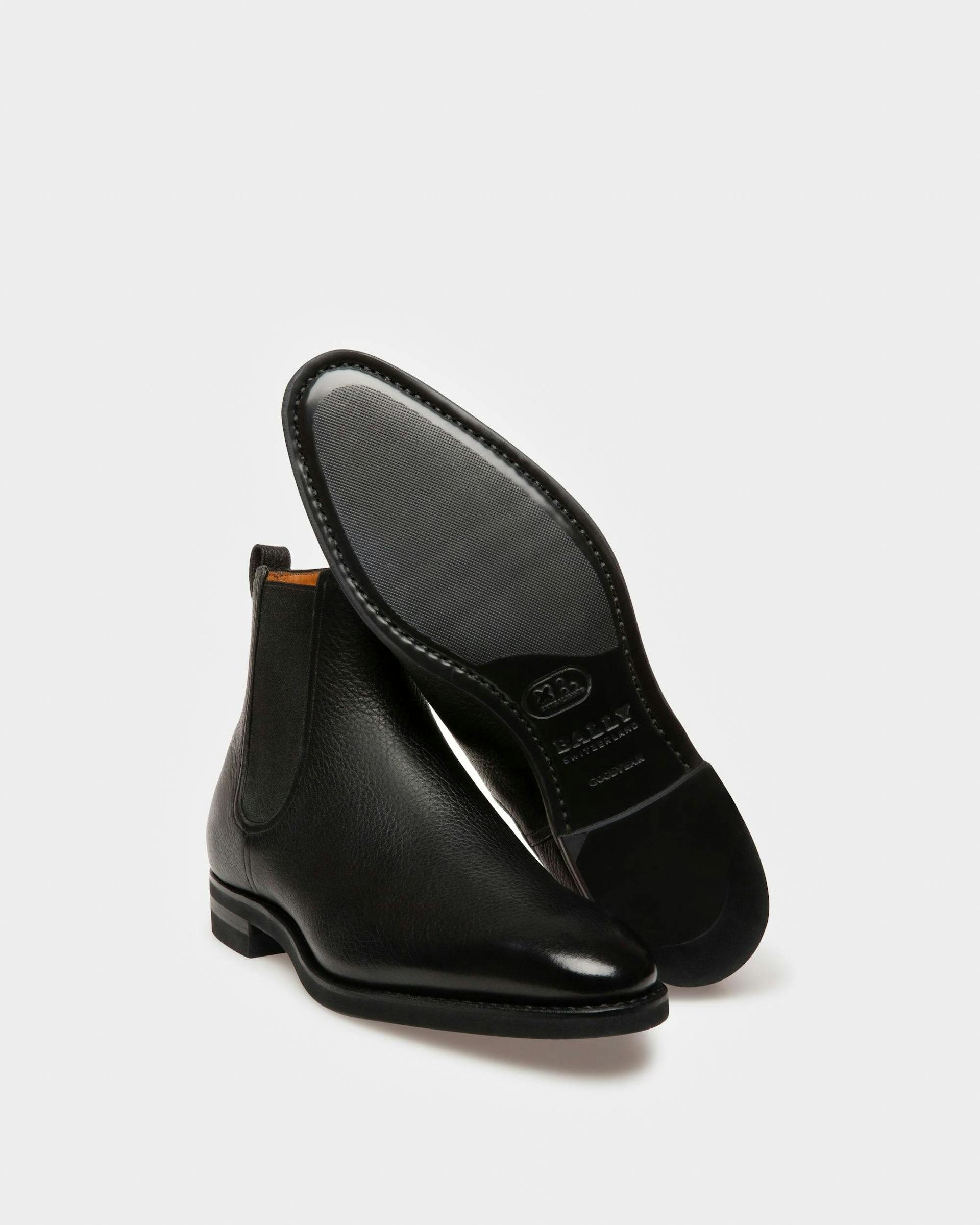 Scavone Men's Leather Boot In Black - Men's - Bally - 04