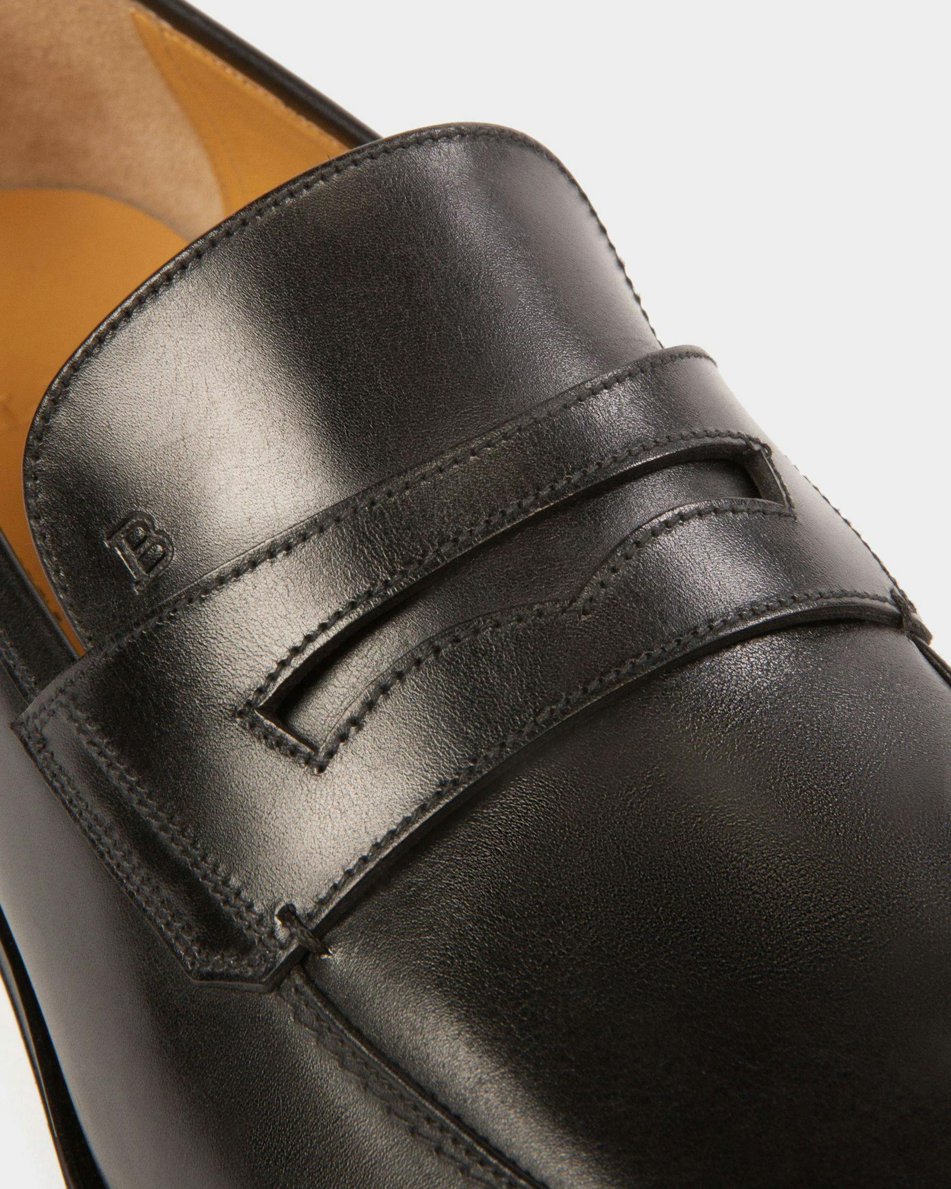 Webb Leather Loafers In Black - Men's - Bally - 04
