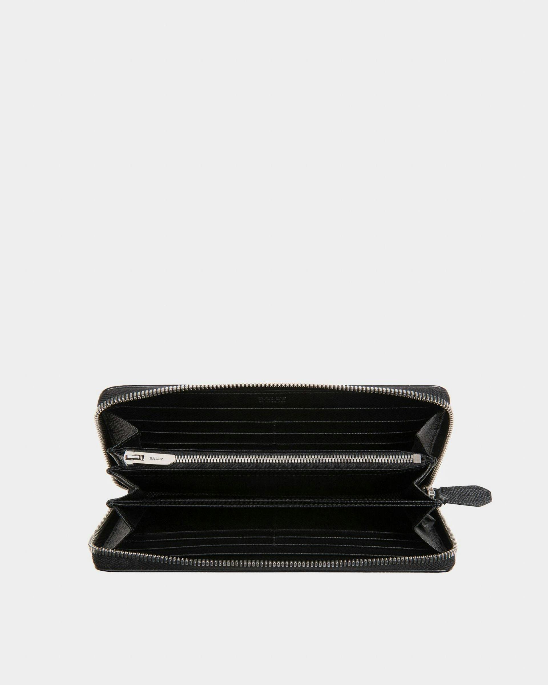 Telen Leather Travel Wallet In Black - Men's - Bally - 03