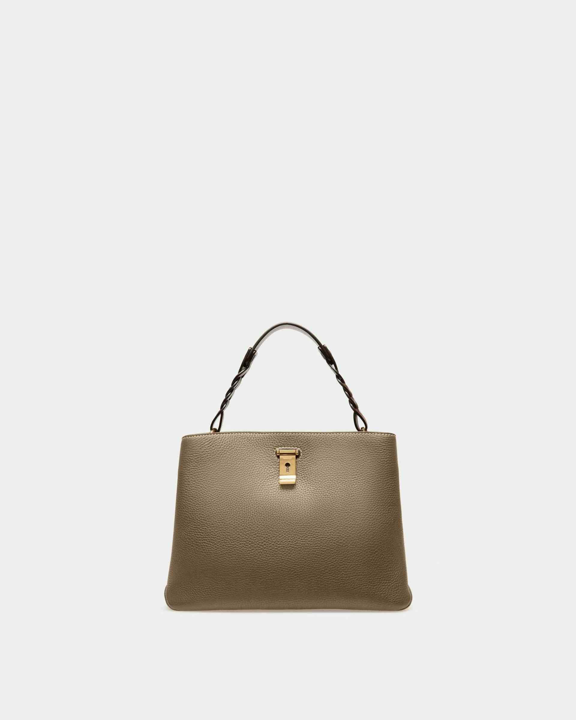Lucyle Leather Shoulder Bag In Taupe - Women's - Bally