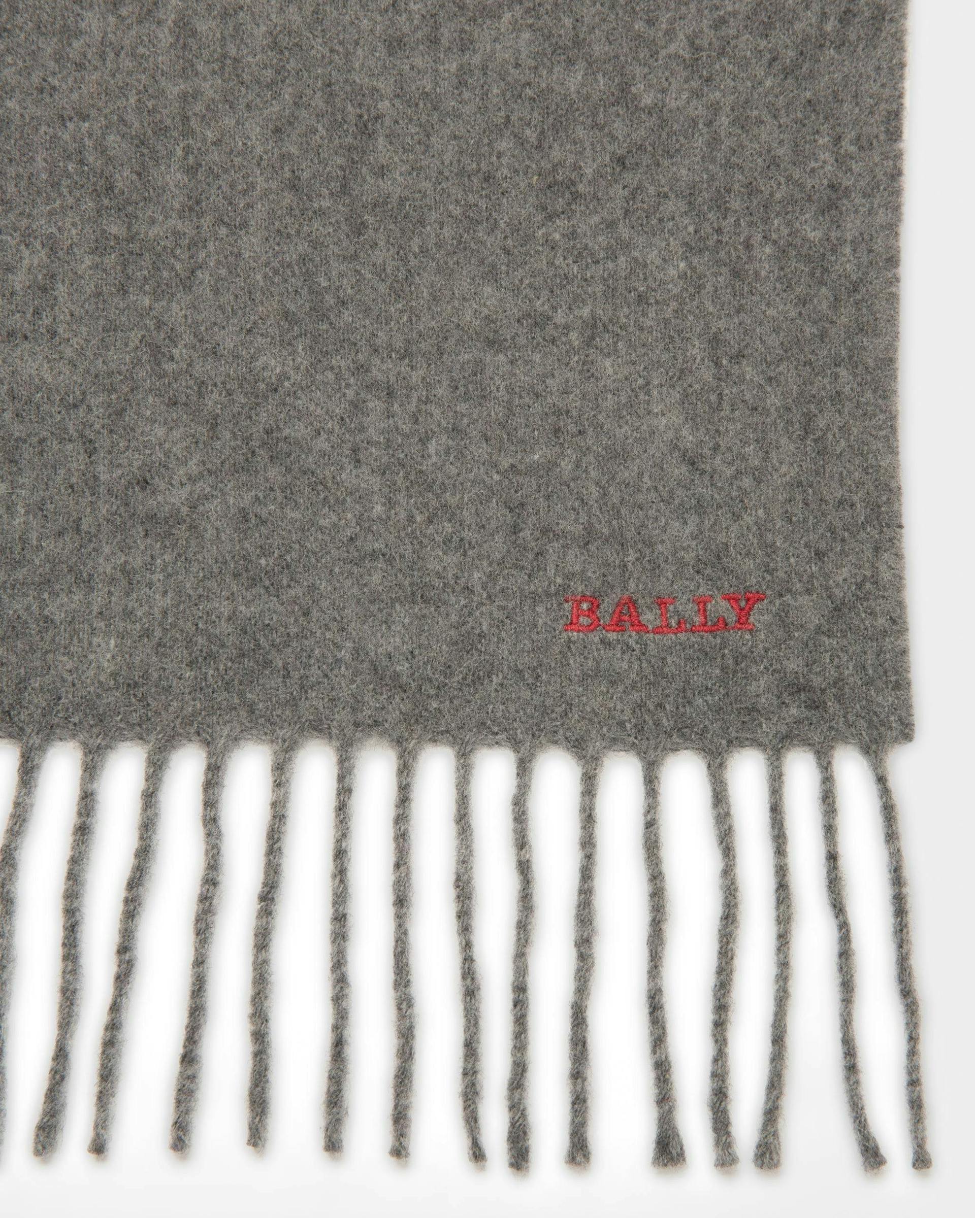 Bally Stripe Merino Wool And Cashmere Scarf In Gray - Men's - Bally - 02