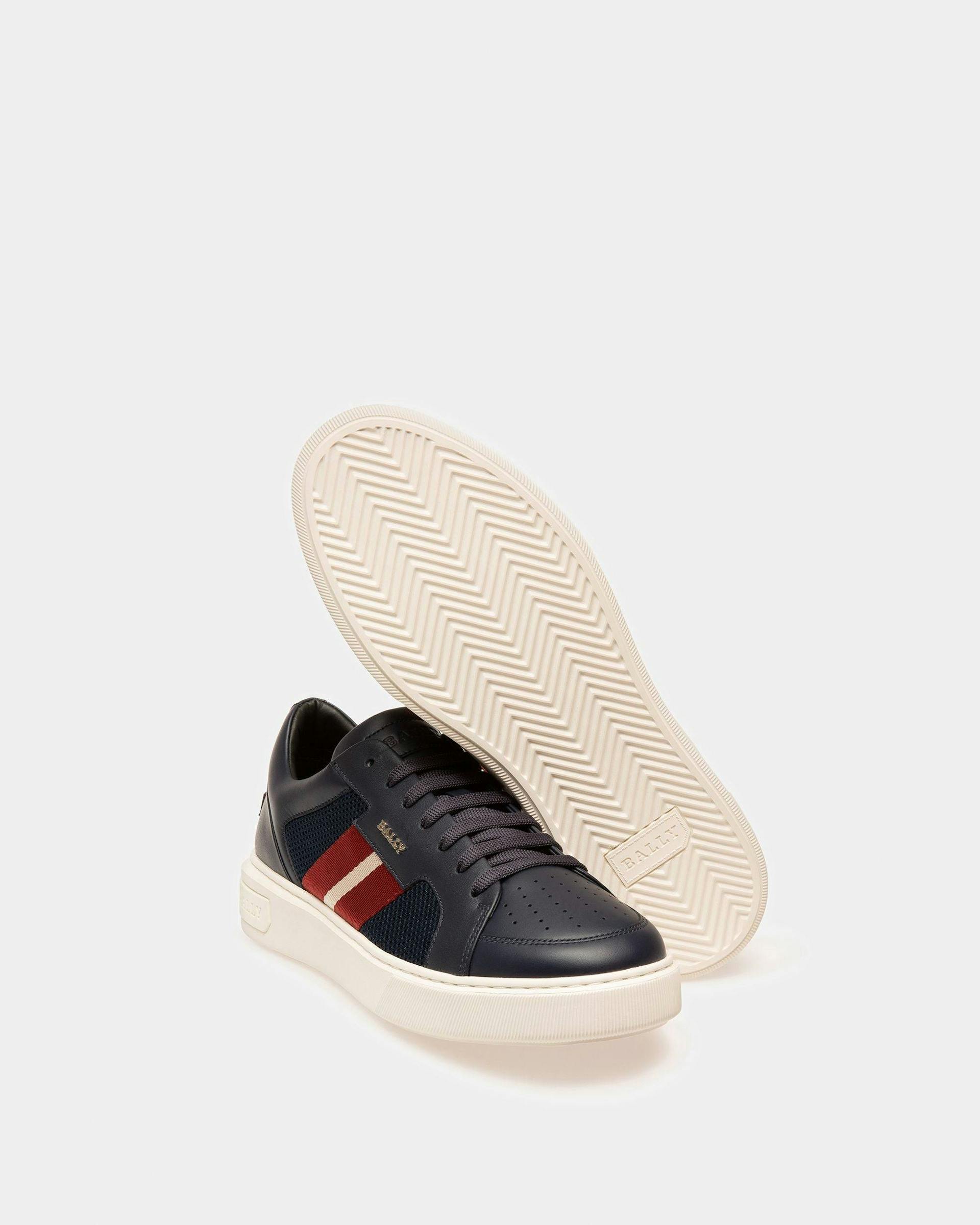 Melys Leather Sneakers In Navy - Men's - Bally - 03