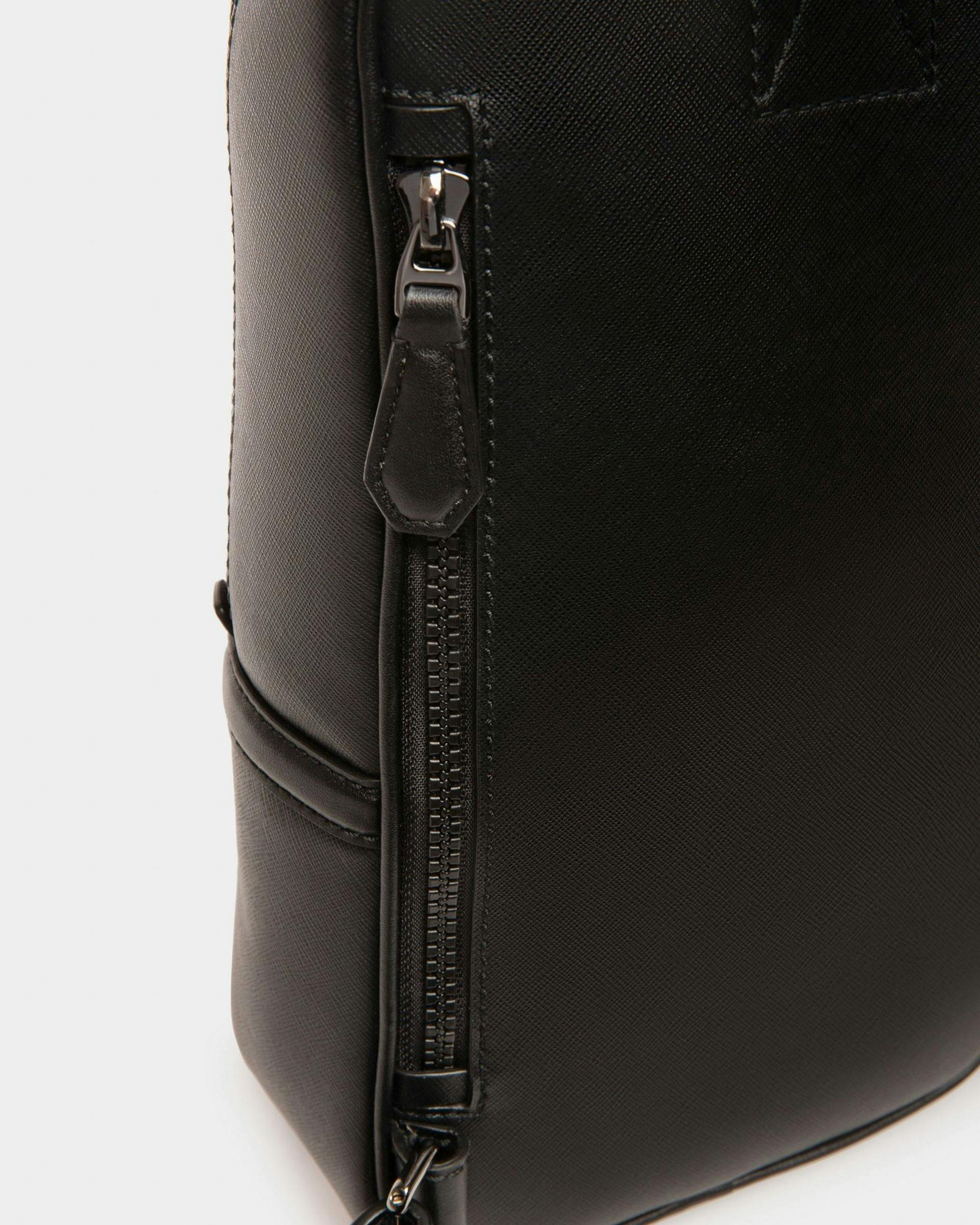 Men's Malikho Recycled Leather Sling Bag In Black | Bally | Still Life Detail