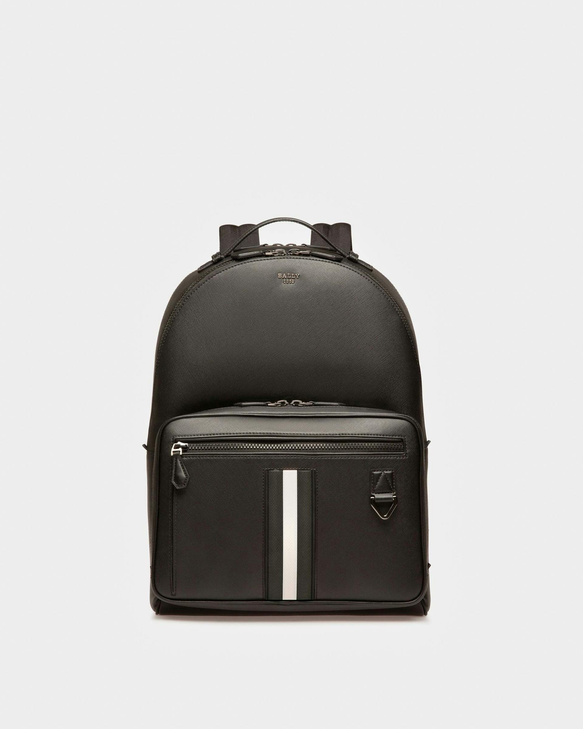 Mavrick Leather Backpack In Black - Men's - Bally - 01