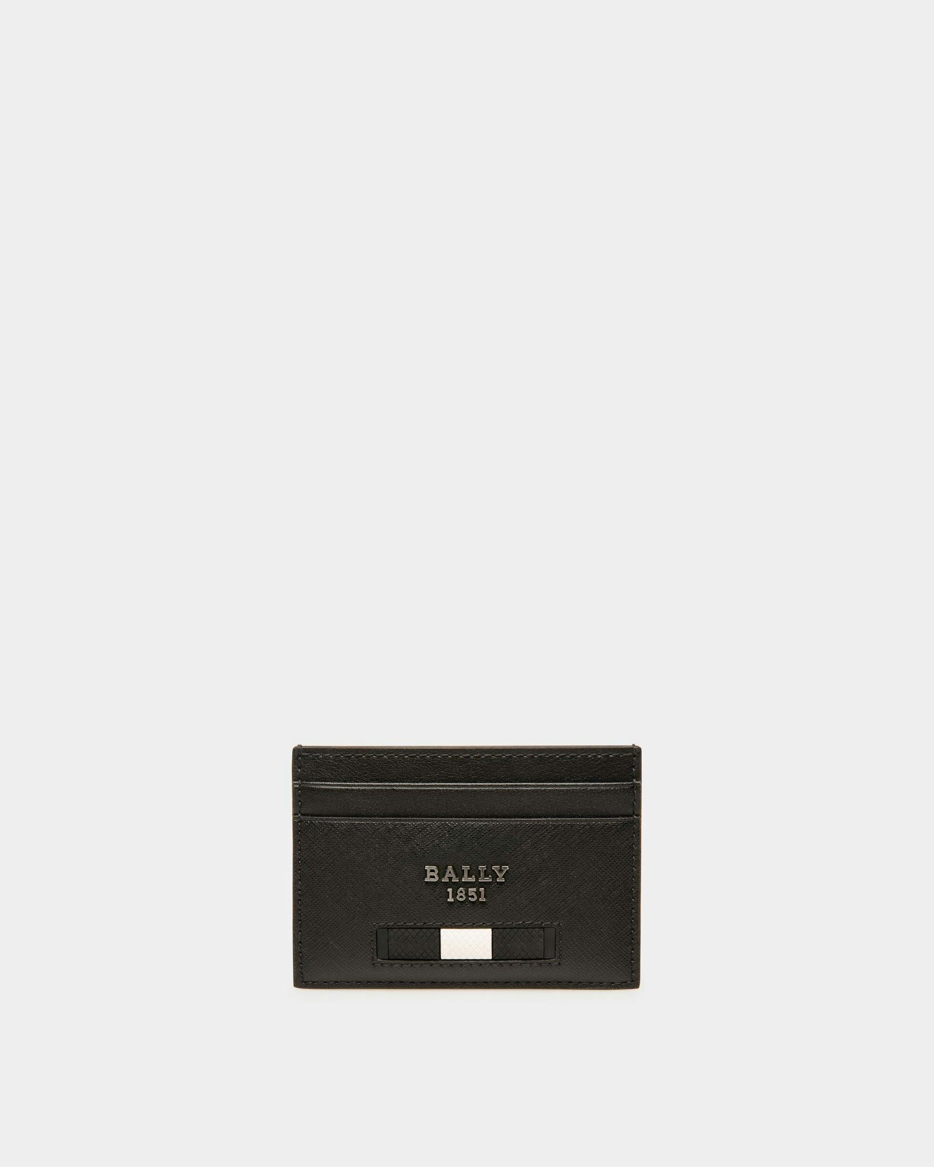 Bhar Leather Card Holder In Black - Men's - Bally - 01