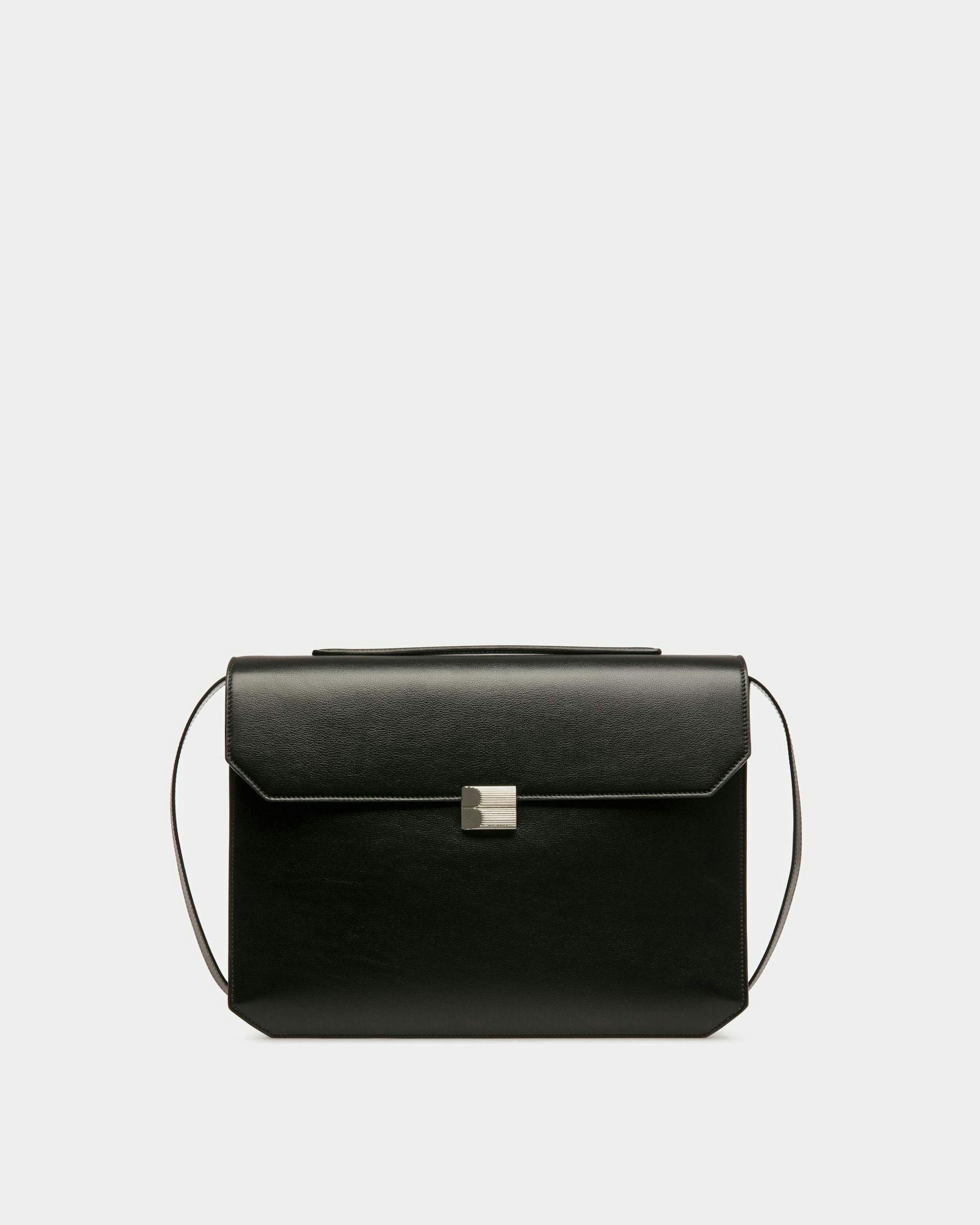 Banque Business Bag In Black Leather - Men's - Bally - 01