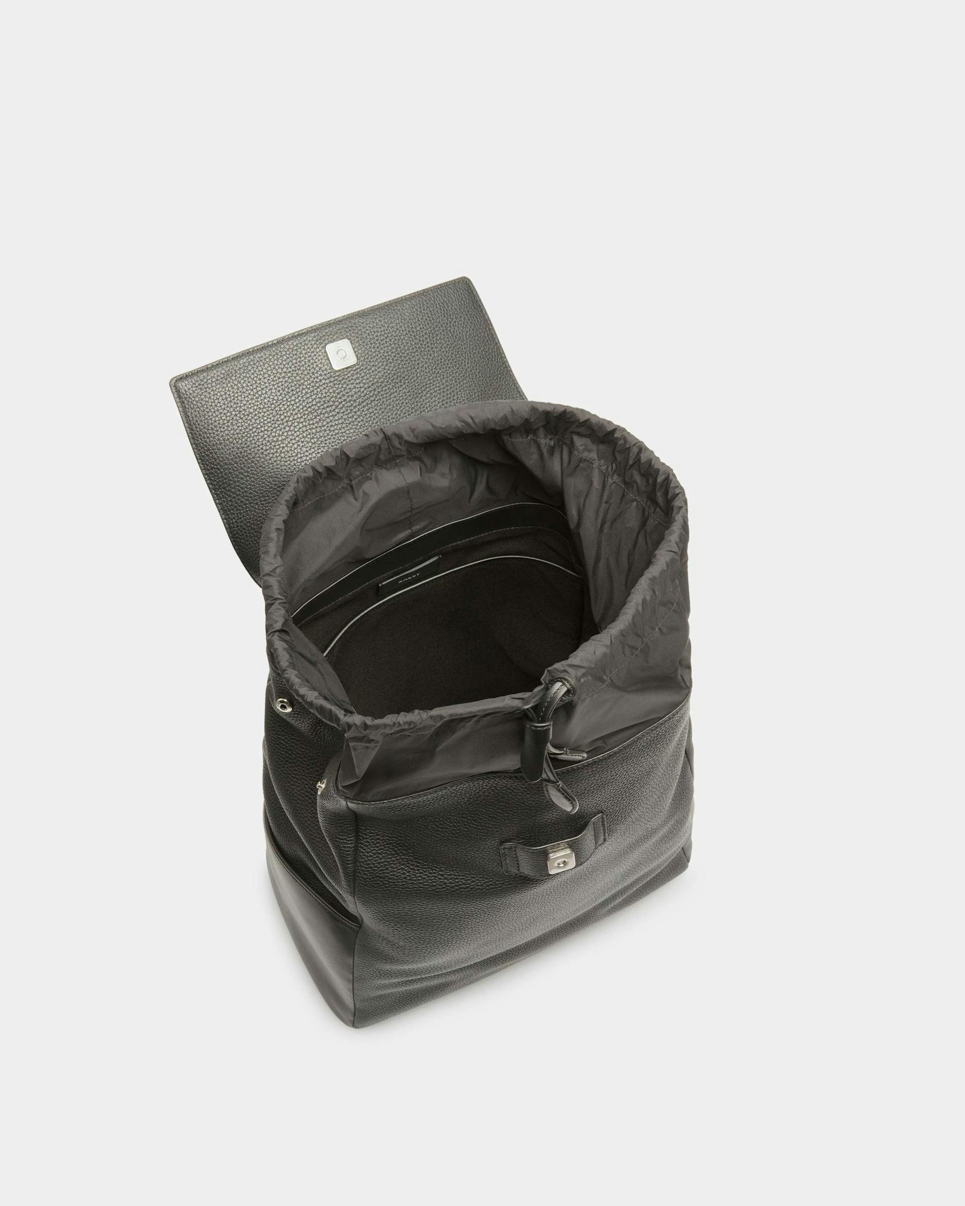 Lago Backpack In Black Leather - Men's - Bally - 05