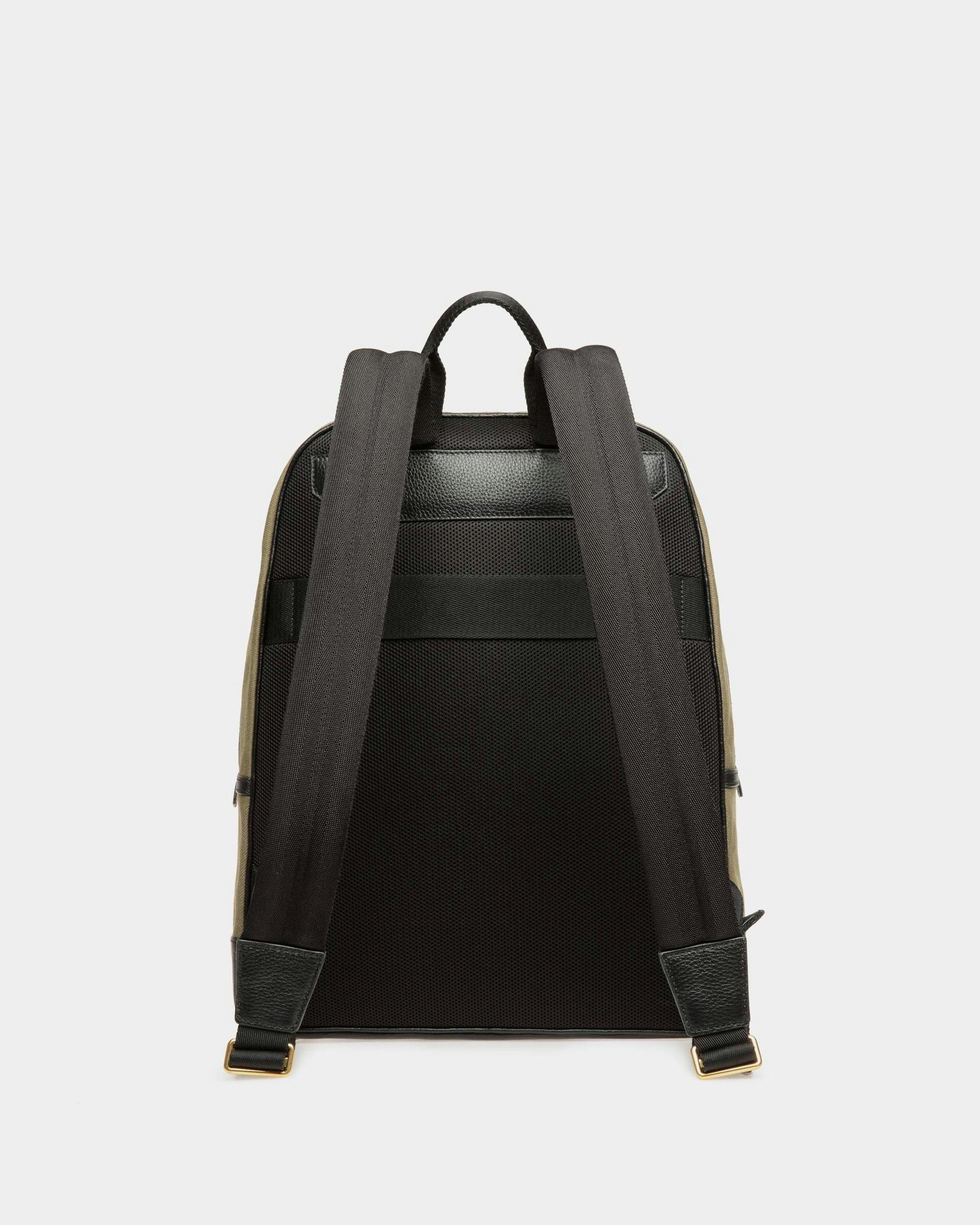 Men's Bar Backpack in Canvas And Leather | Bally | Still Life Back