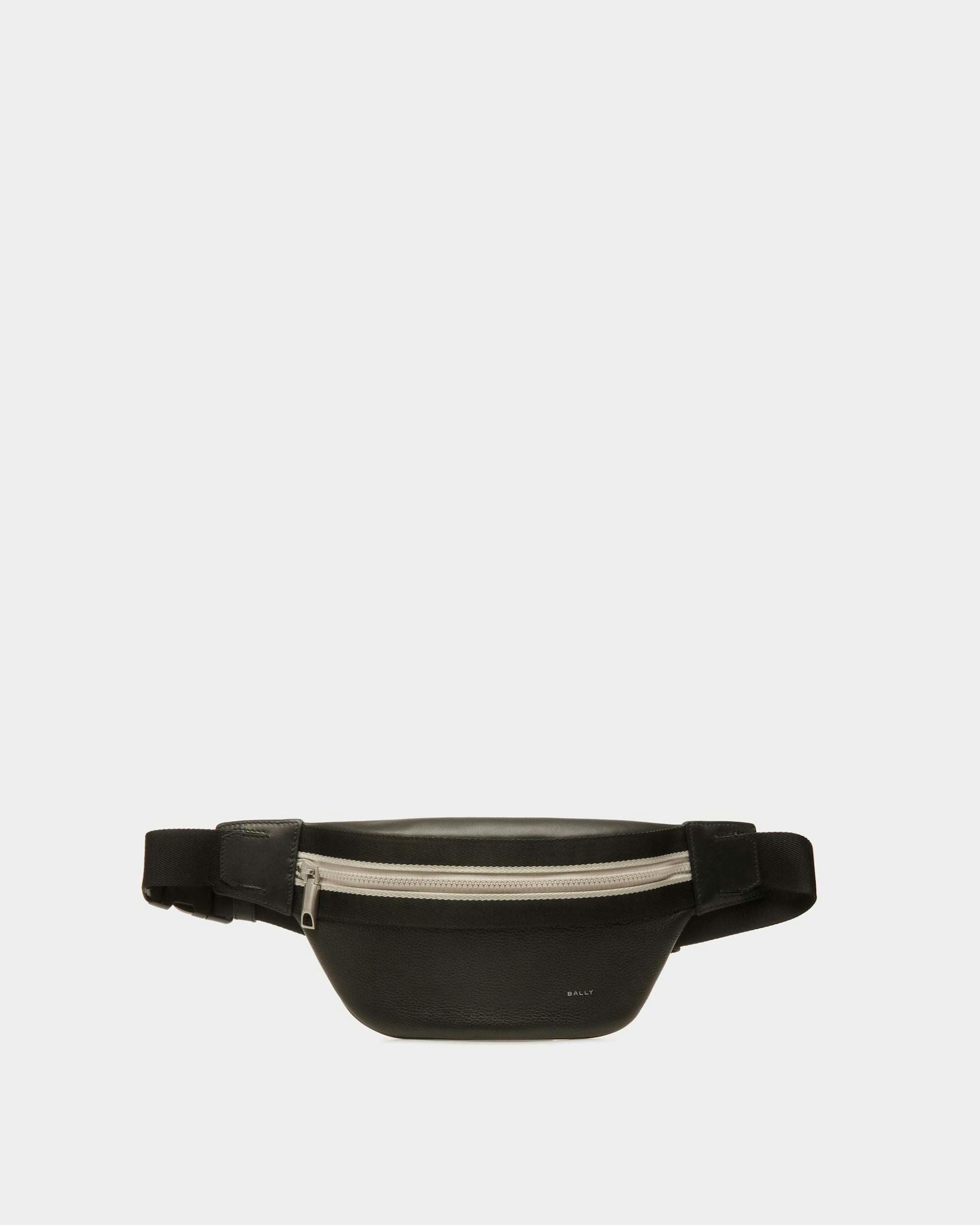 Ribbon Belt Bag In Black Leather - Men's - Bally - 01