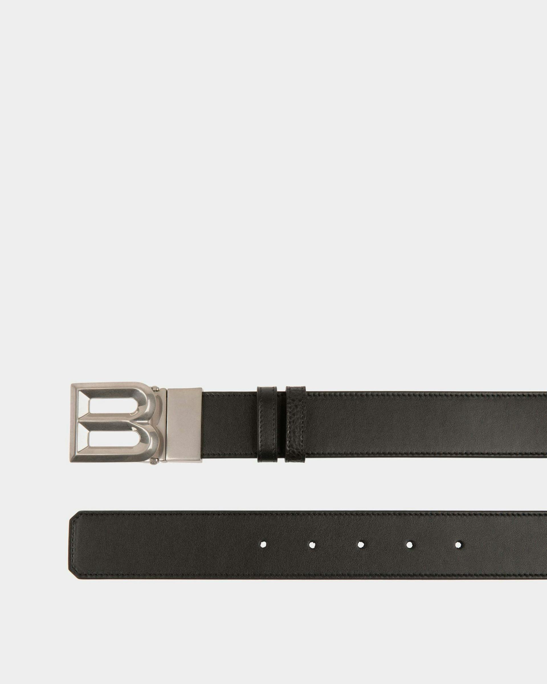 Men's B Bold 35mm Reversible And Adjustable Belt in Black Leather | Bally | Still Life Detail