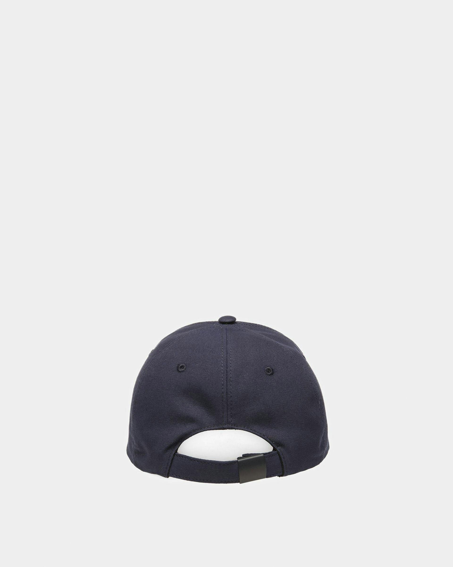 Emblem Baseball Hat In Midnight Cotton - Men's - Bally - 02