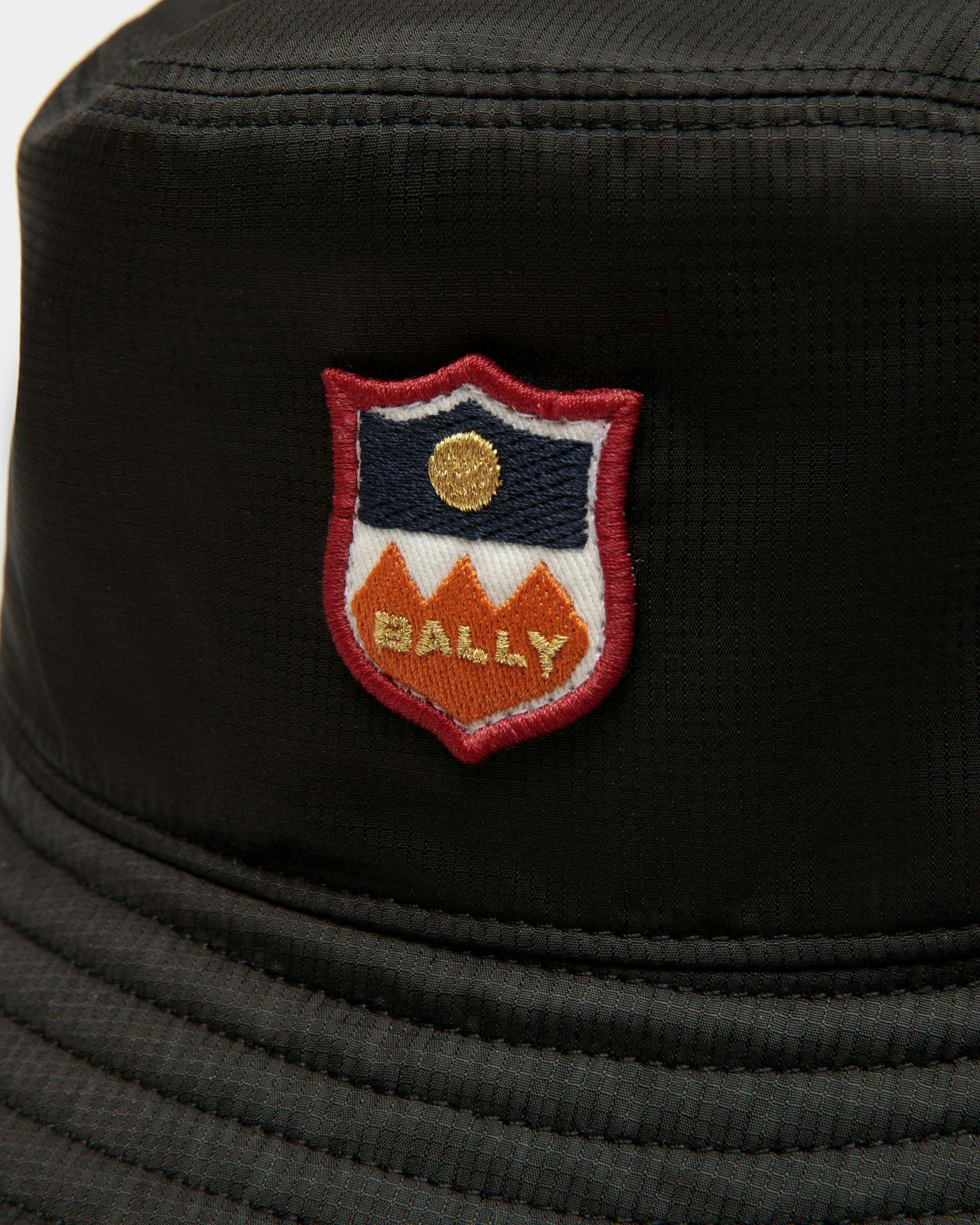 Men's Bucket Hat In Black | Bally | Still Life Detail