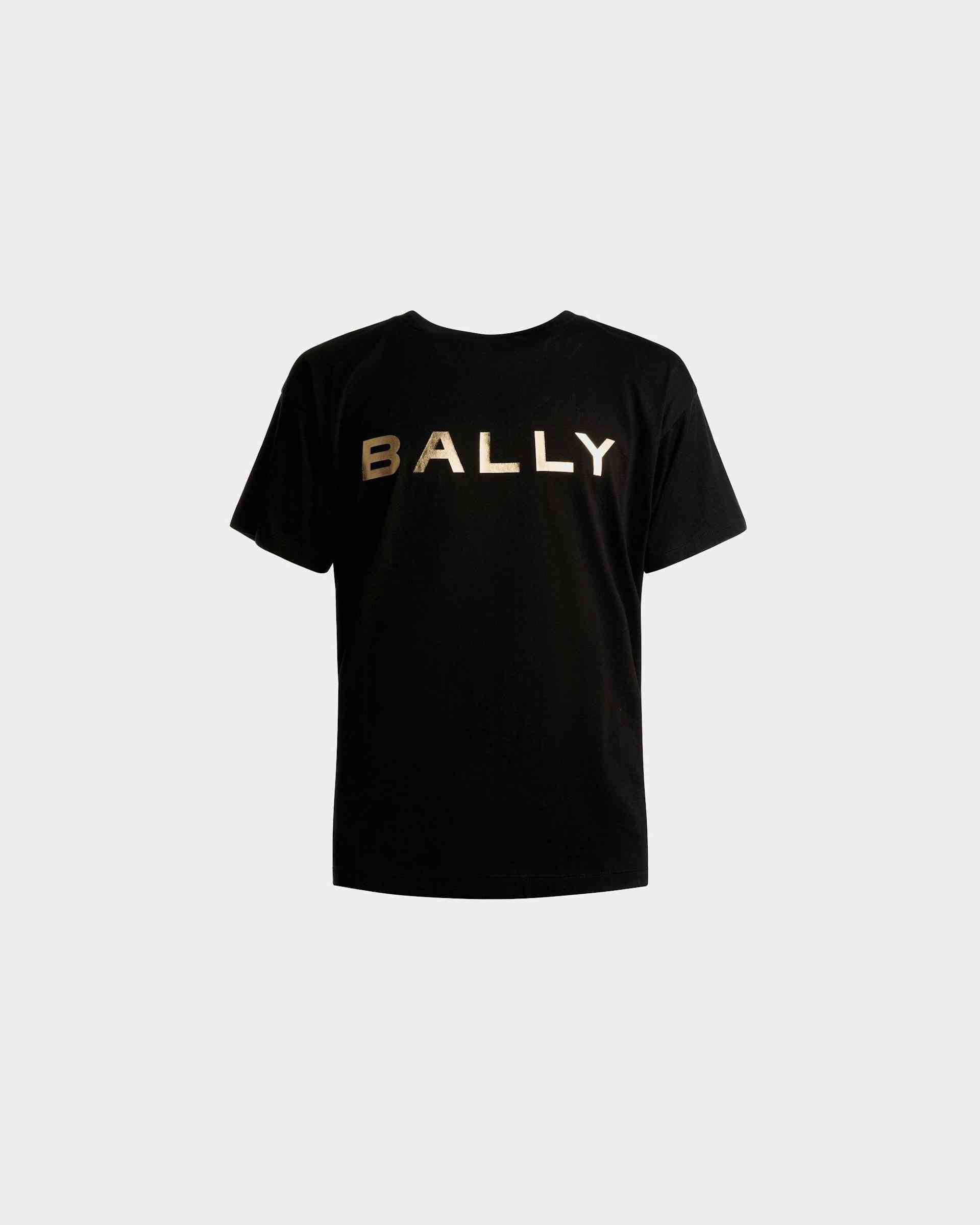 Logo T-Shirt In Black Cotton - Men's - Bally