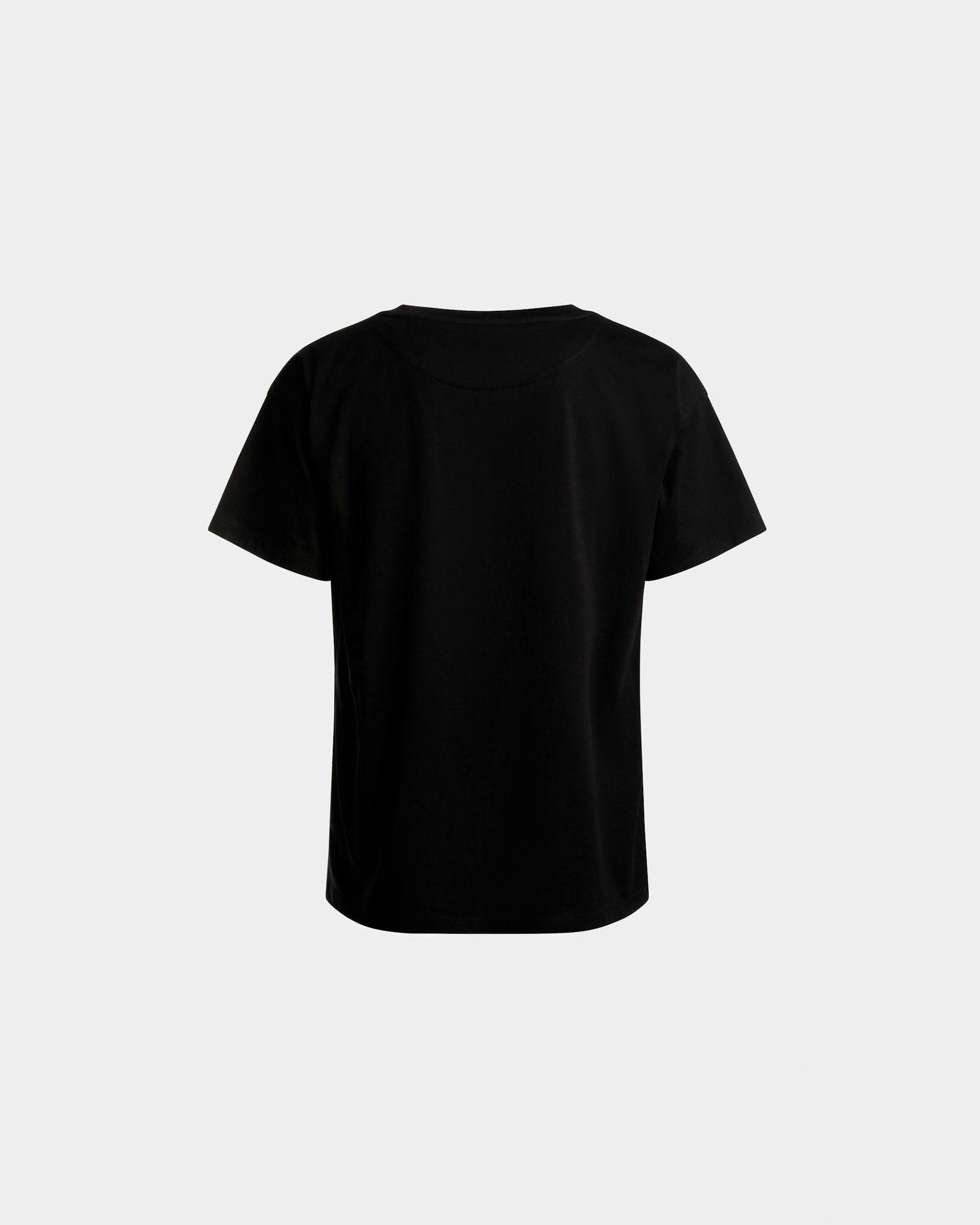 Logo T-Shirt In Black Cotton - Men's - Bally - 07