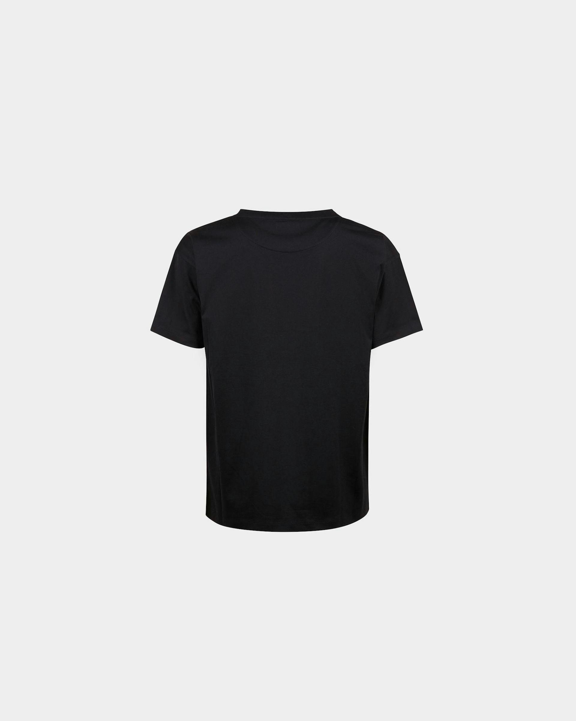 Men's T-Shirt In Black Cotton | Bally | Still Life Back