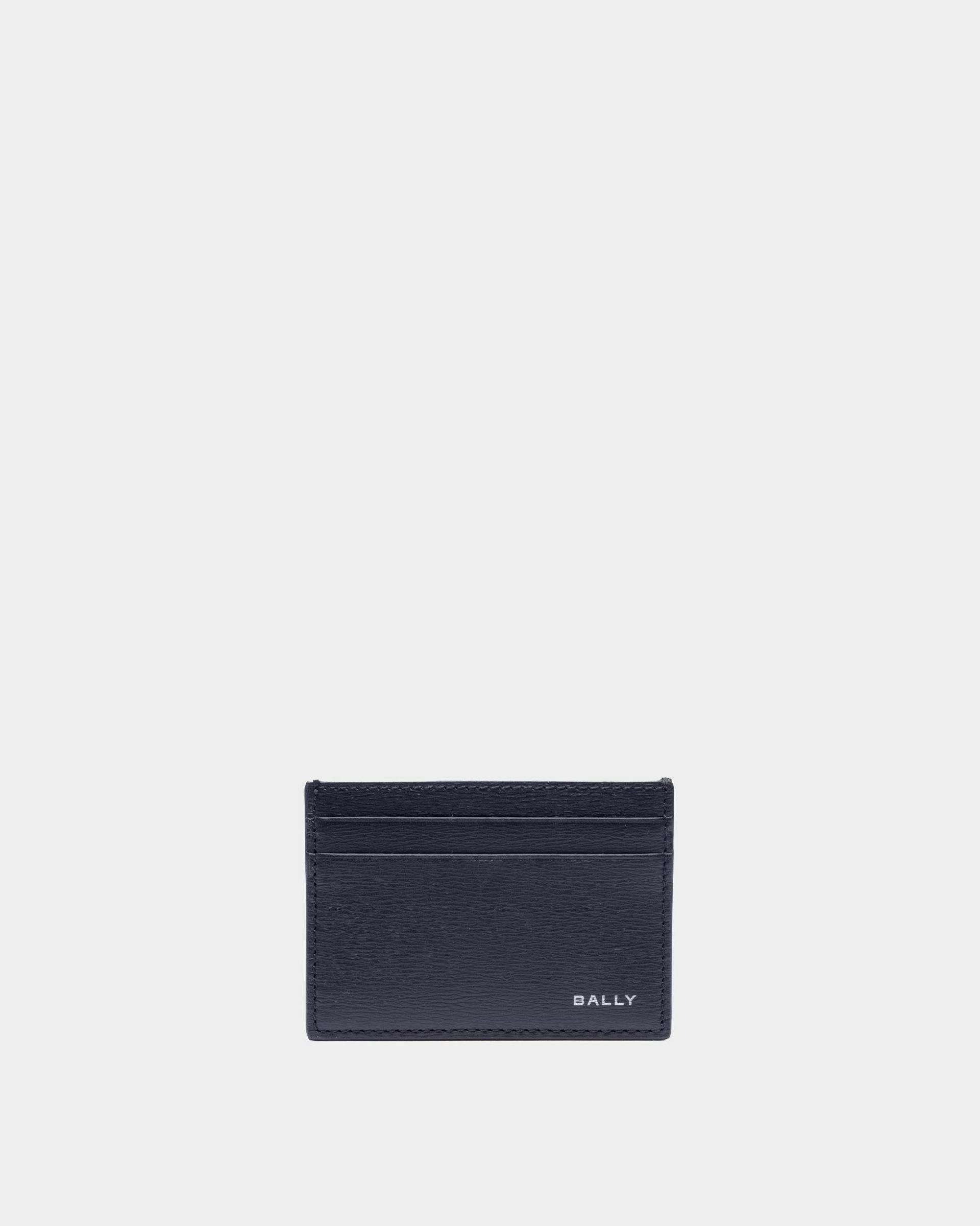 Crossing Card Holder In Midnight Leather - Men's - Bally - 01