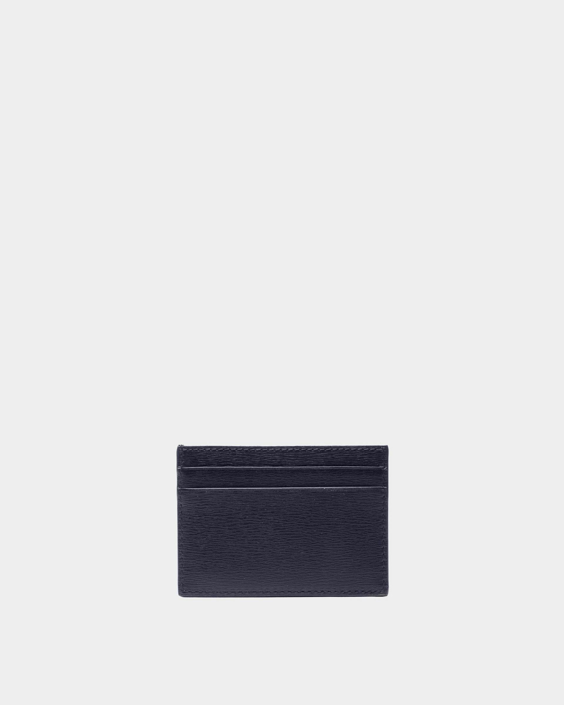 Crossing Card Holder In Midnight Leather - Men's - Bally - 02