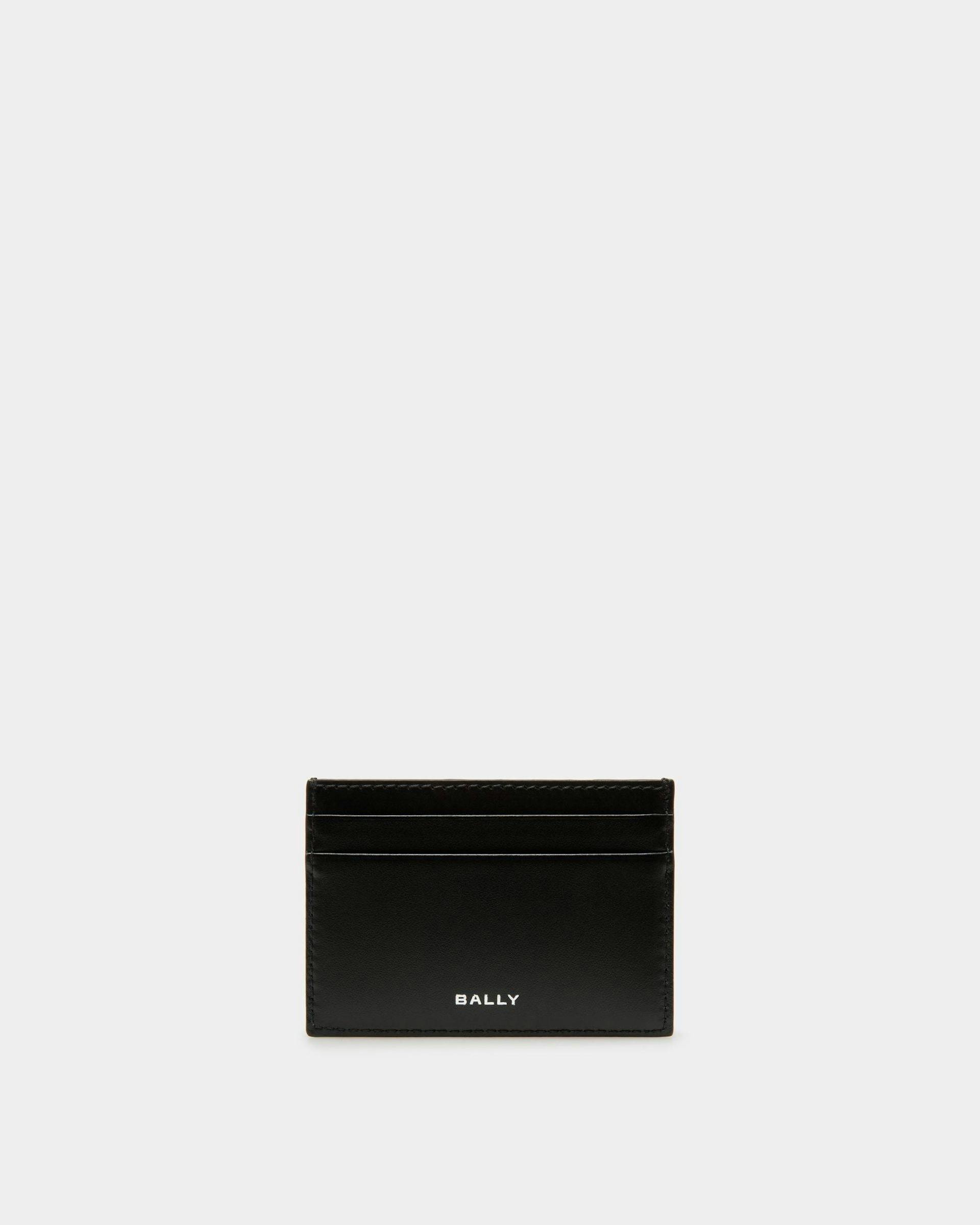Lago Business Card Holder In Midnight Leather - Men's - Bally - 01