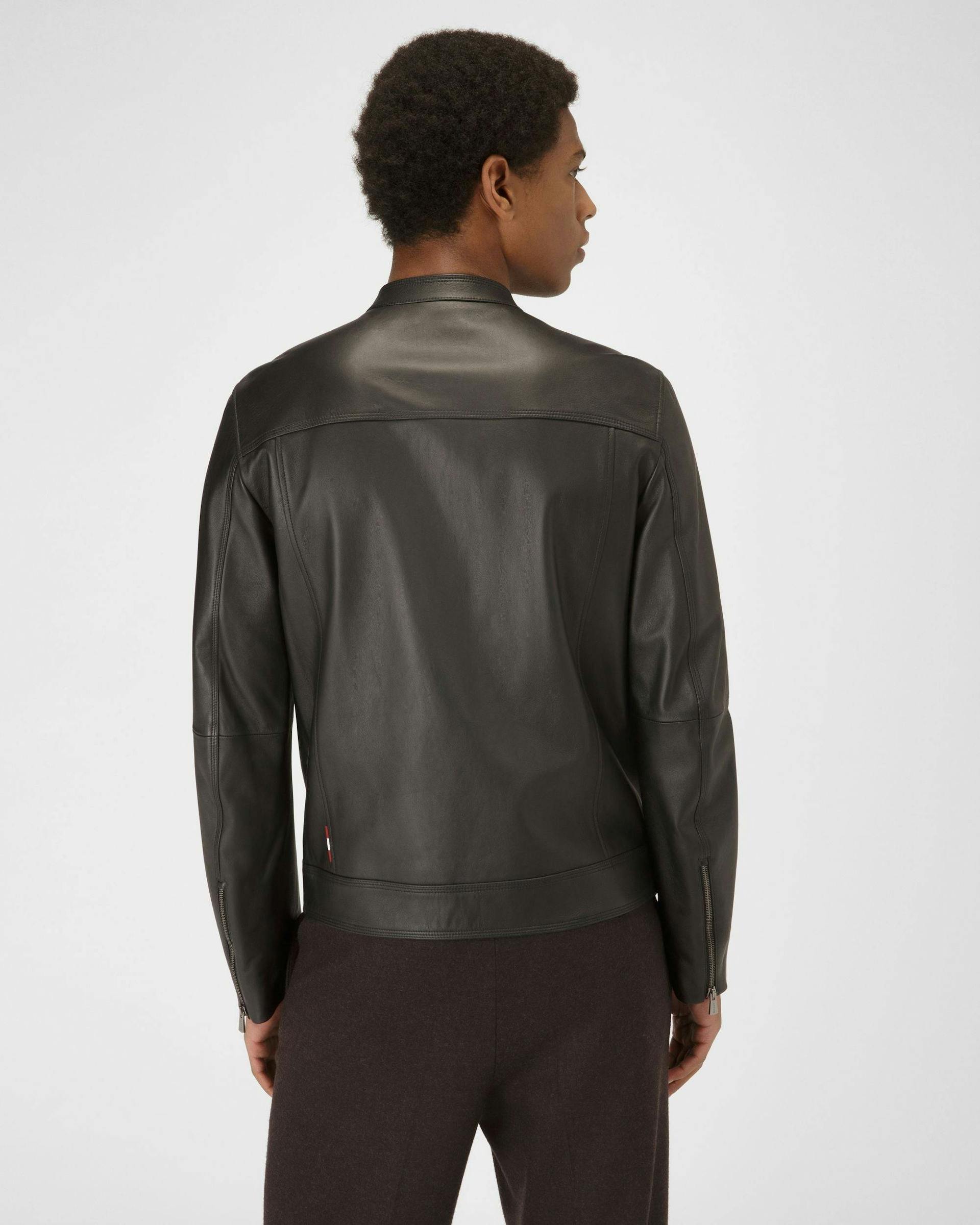 Leather Jacket In Black - Men's - Bally - 04