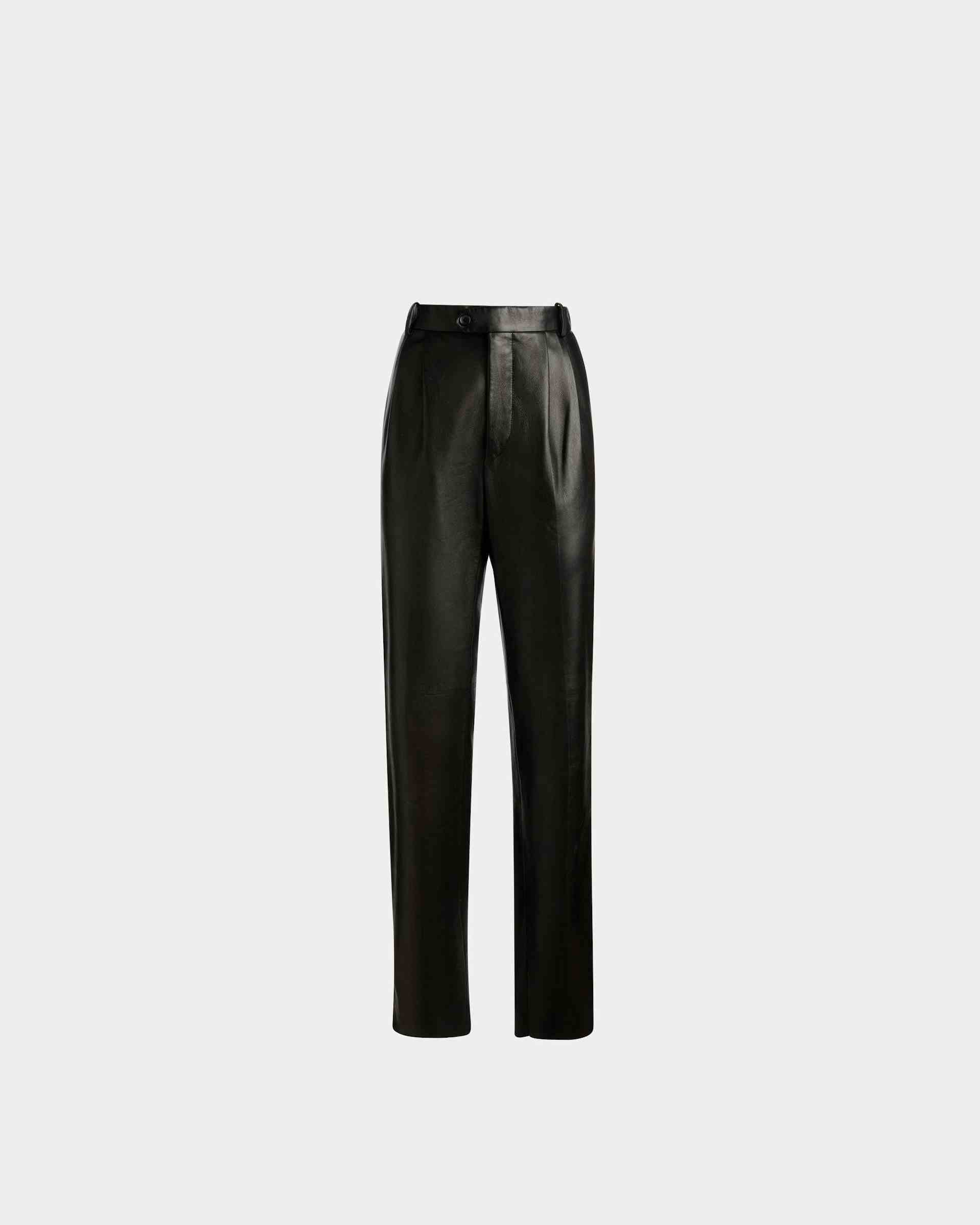 Leather Trousers In Black Leather - Men's - Bally