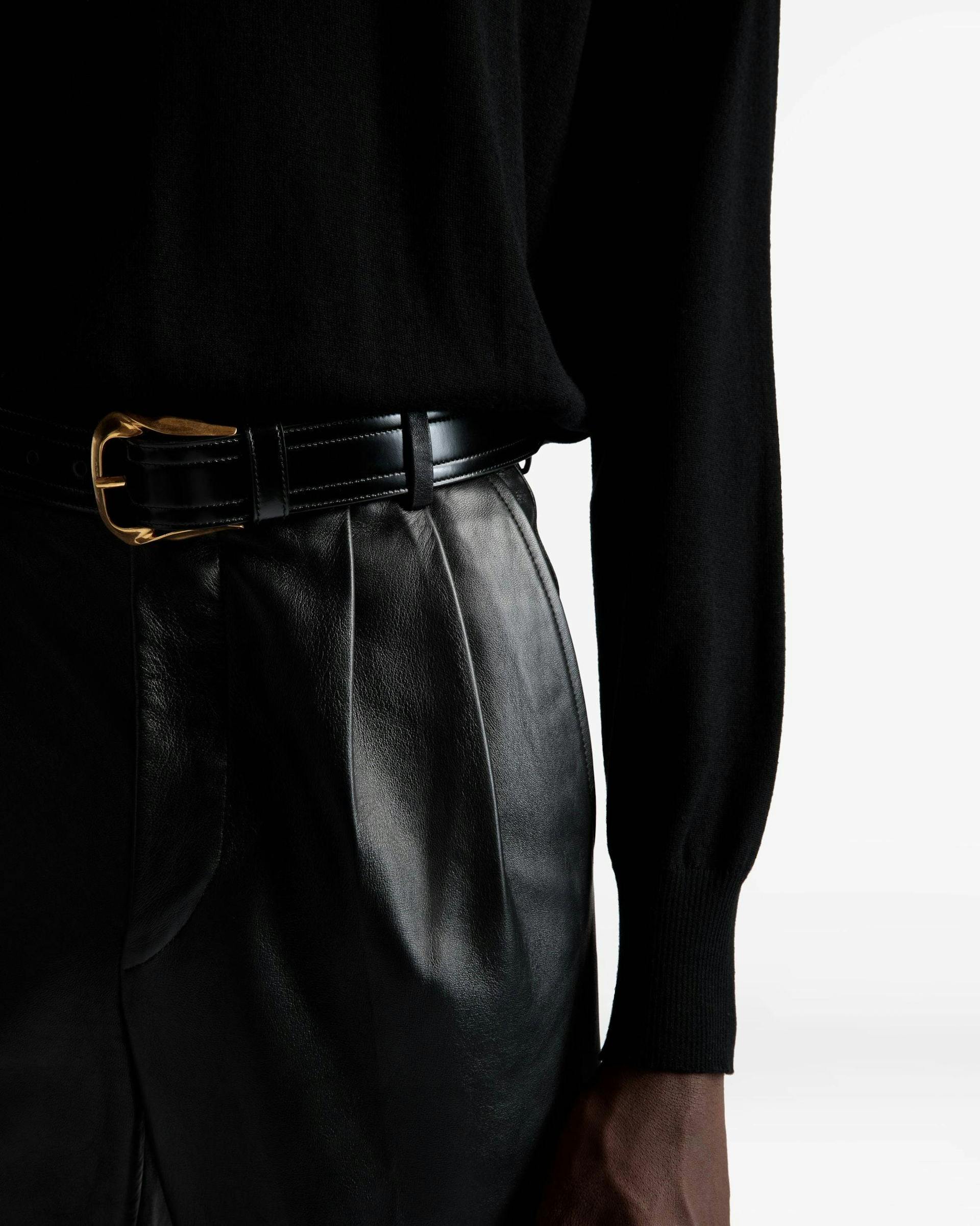Leather Trousers In Black Leather - Men's - Bally - 04