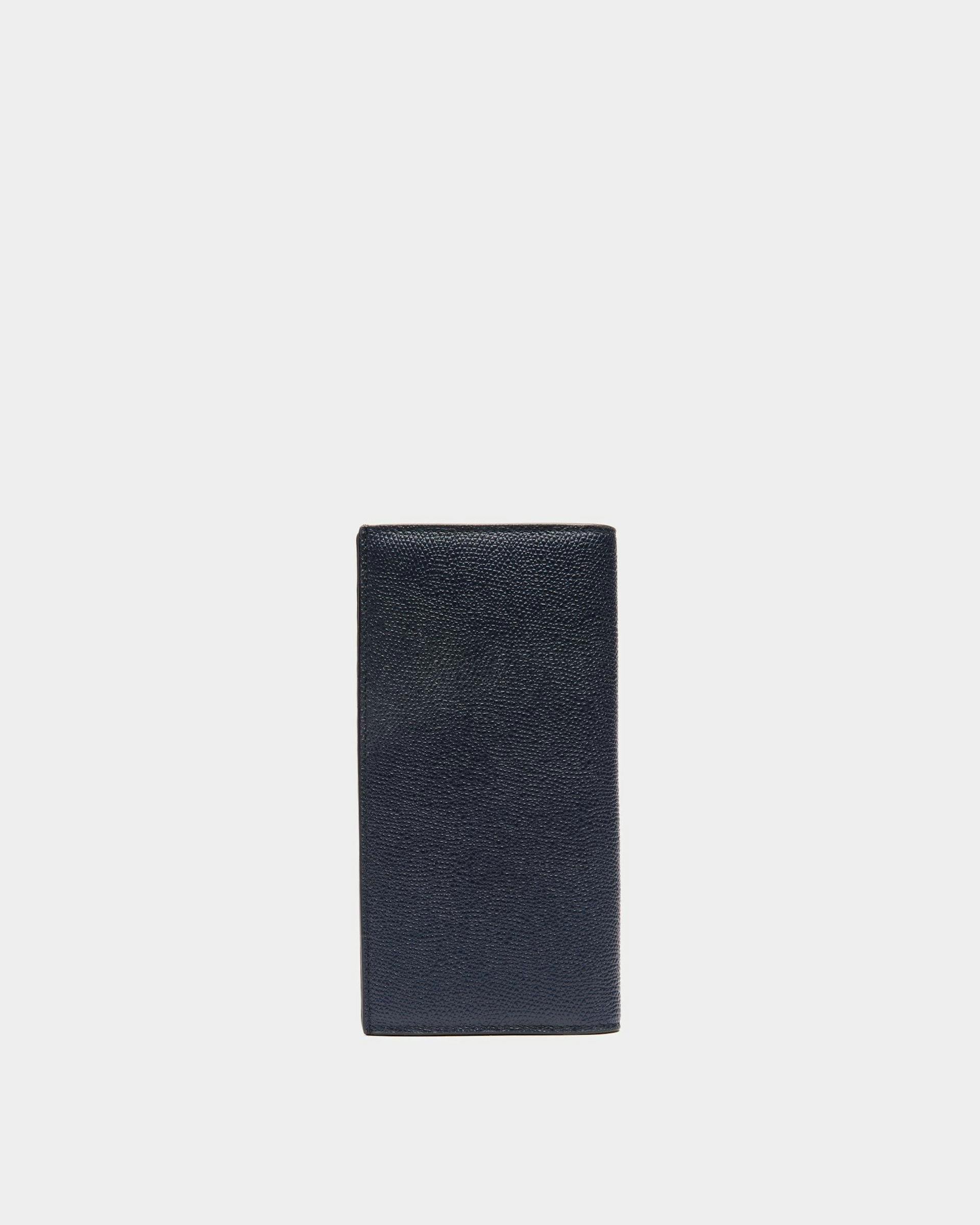Men's Flag Continental Wallet in Blue Leather | Bally | Still Life Back