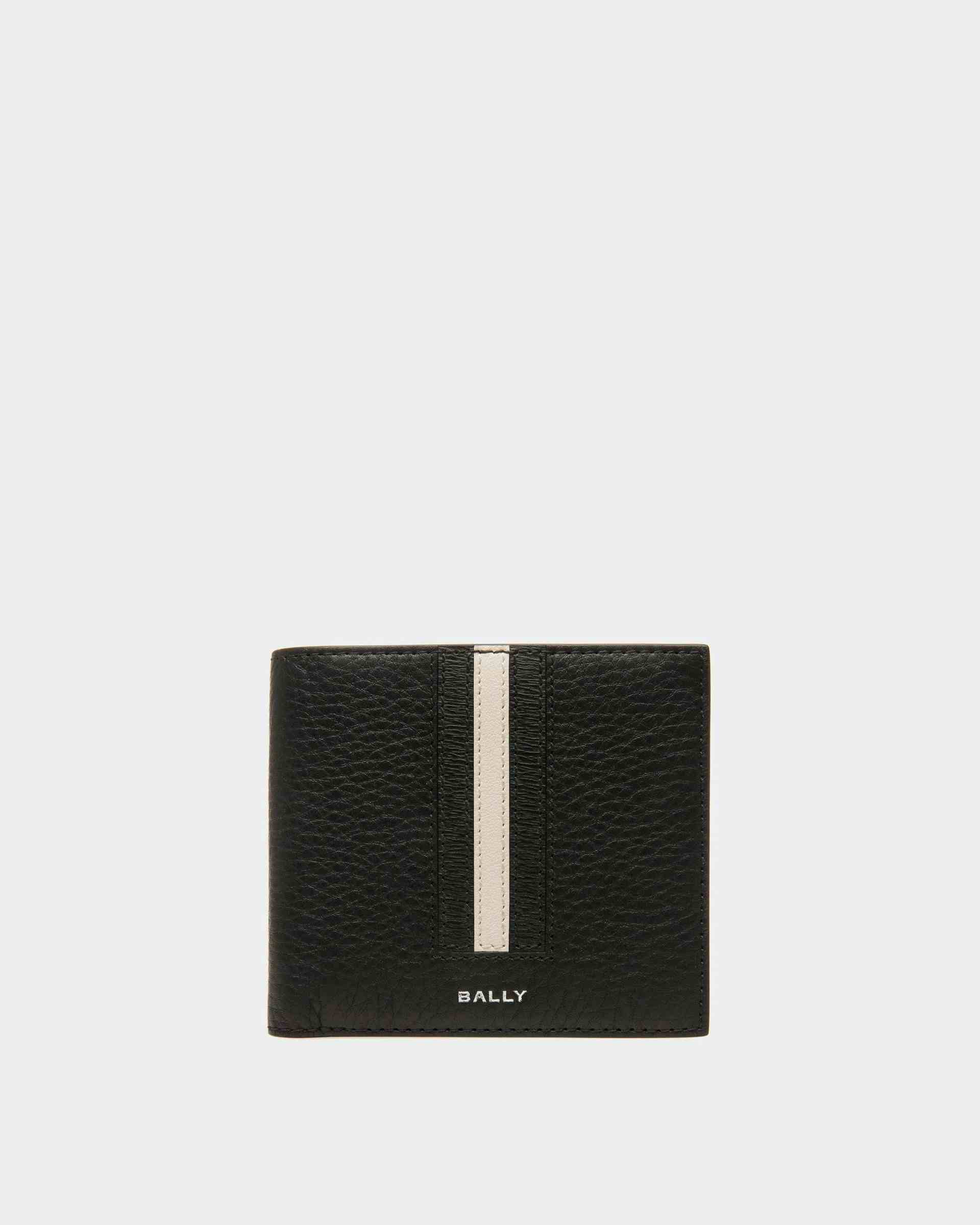 Ribbon ID Coin Wallet In Black Leather - Men's - Bally
