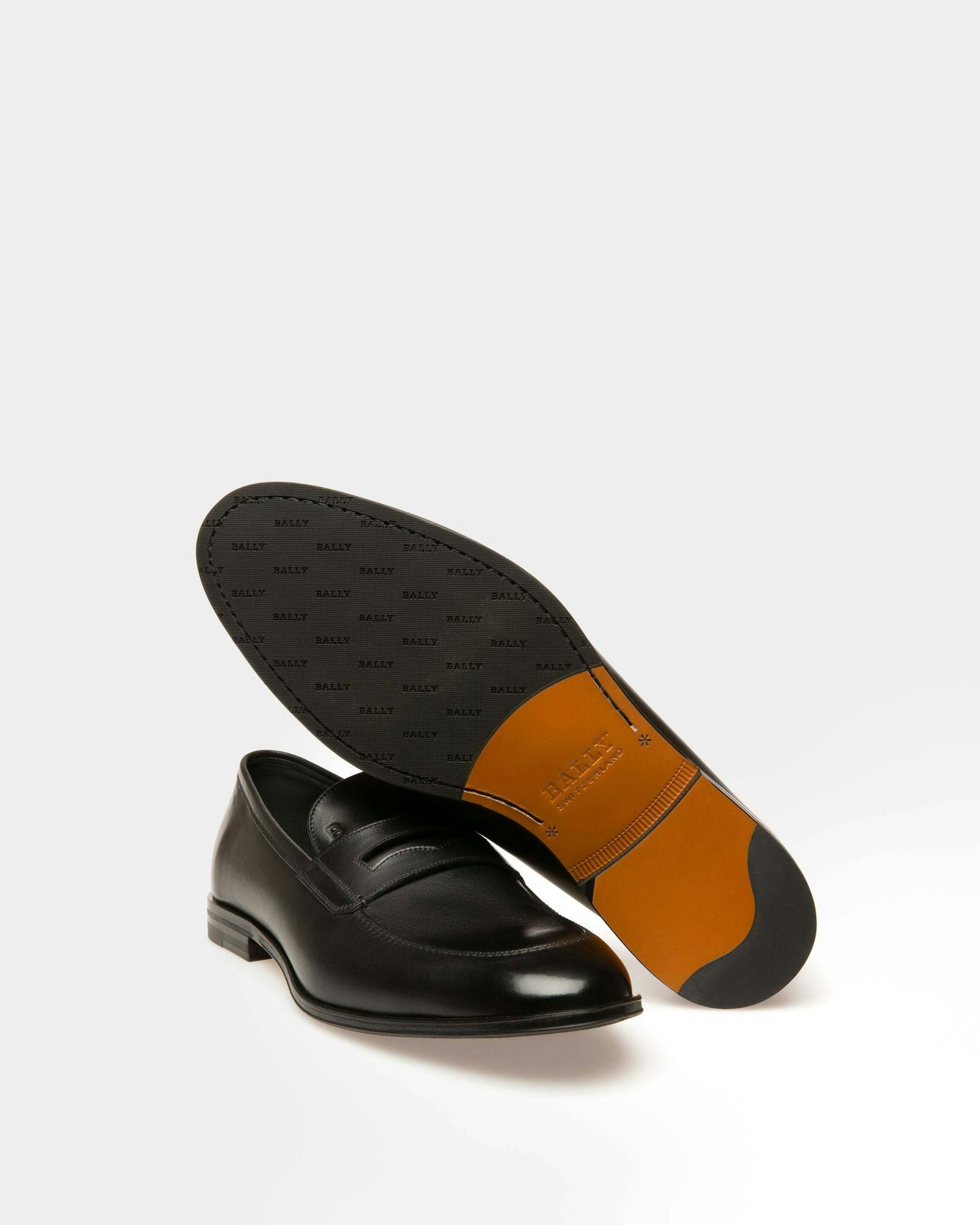 Webb Leather Loafers In Black - Men's - Bally - 06