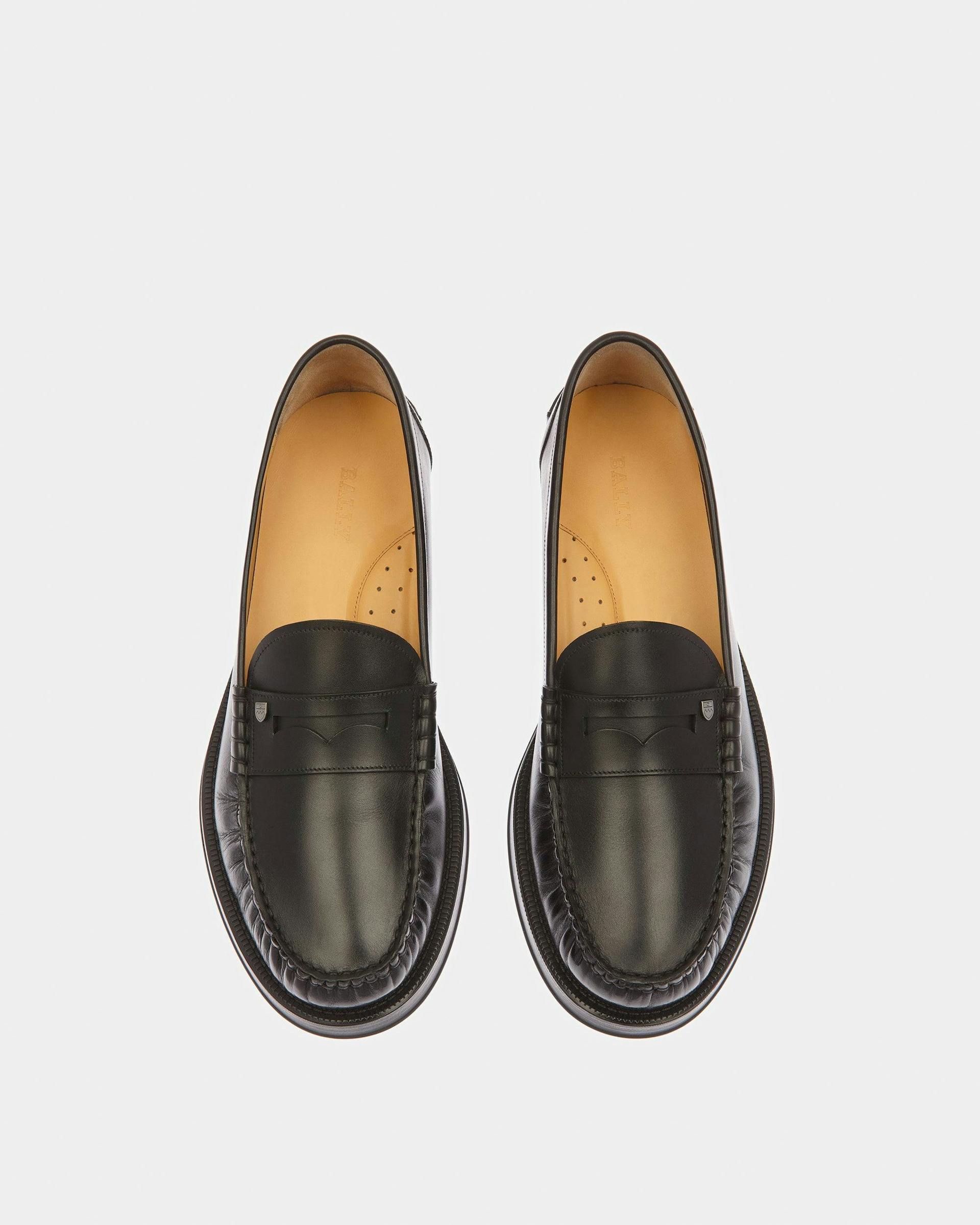 Roody Leather Moccasins In Black - Men's - Bally - 02