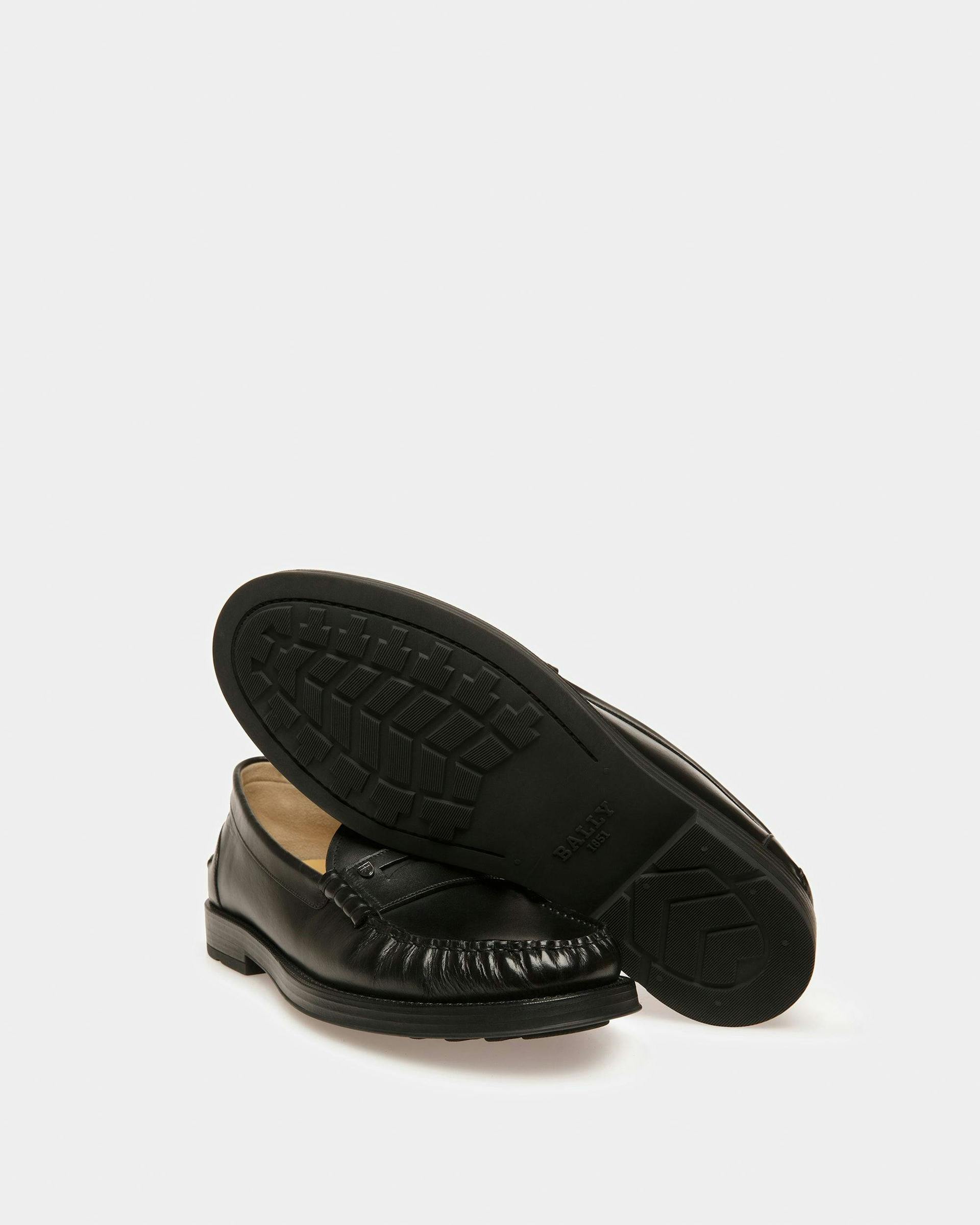 Roody Leather Moccasins In Black - Men's - Bally - 05