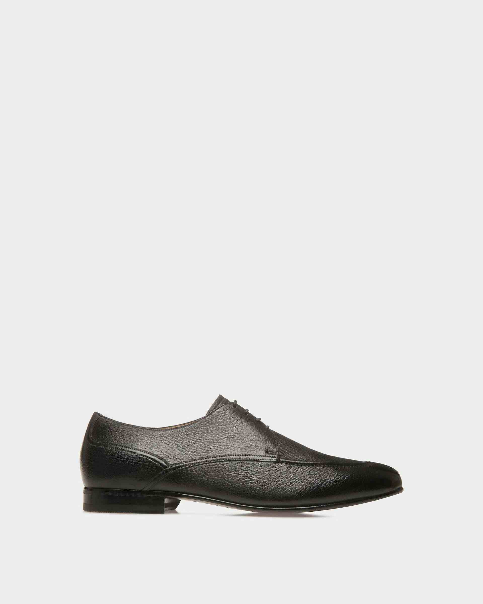 Suisse Derby Shoes In Black Leather - Men's - Bally