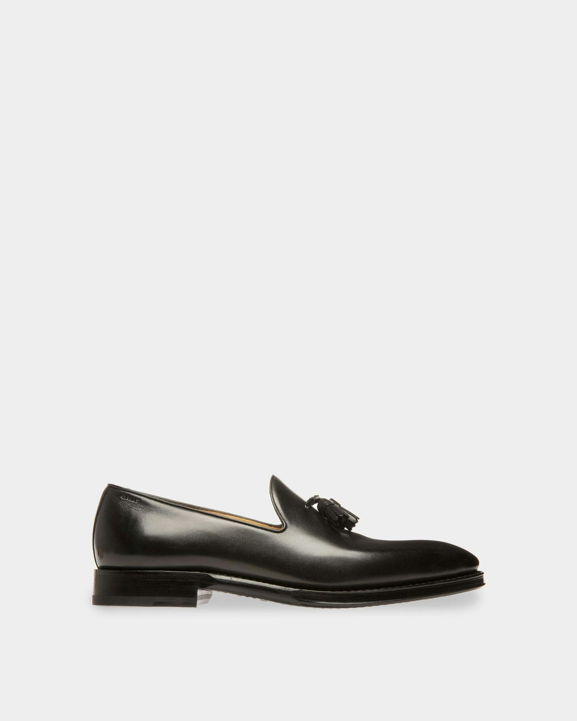Scribe Loafers In Black Leather - Men's - Bally - 01