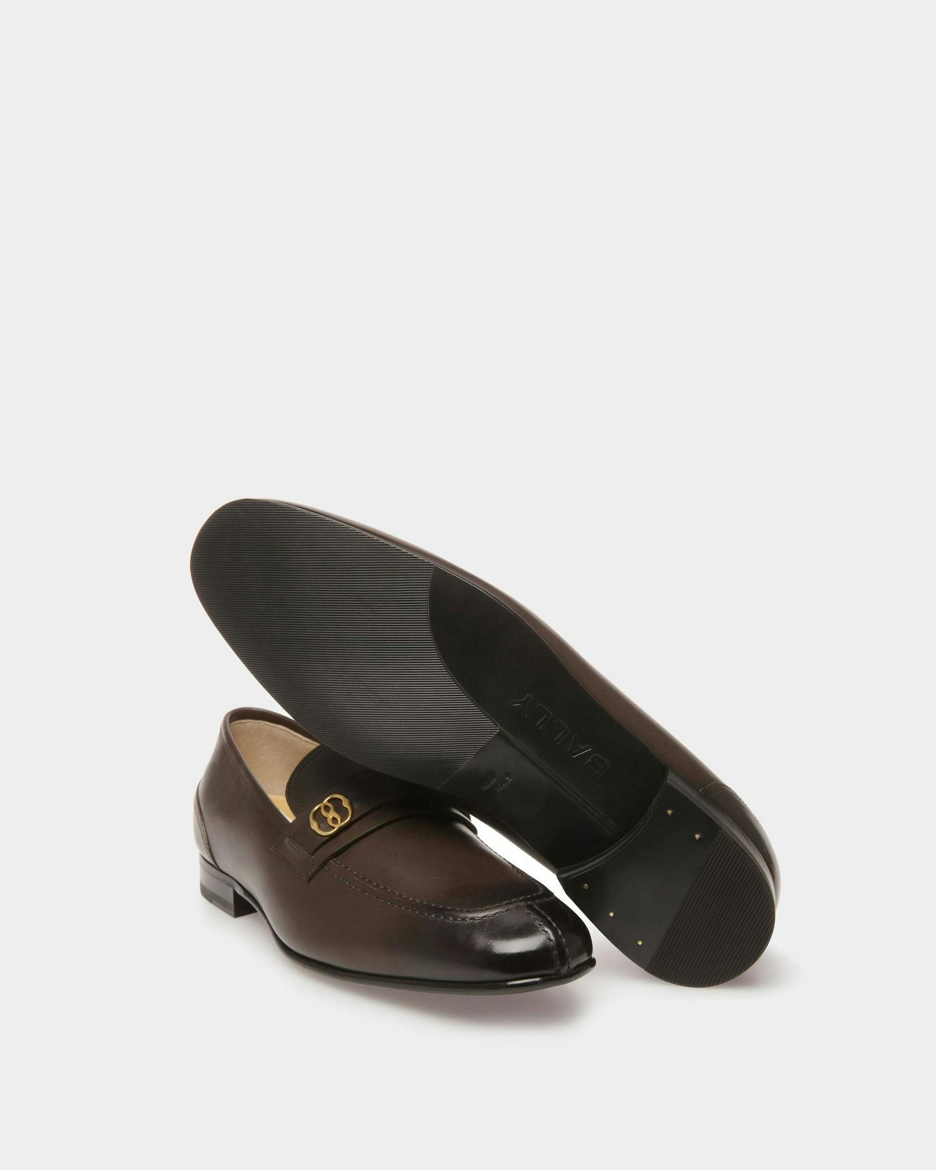 Suisse Loafers In Brown Leather - Men's - Bally - 04
