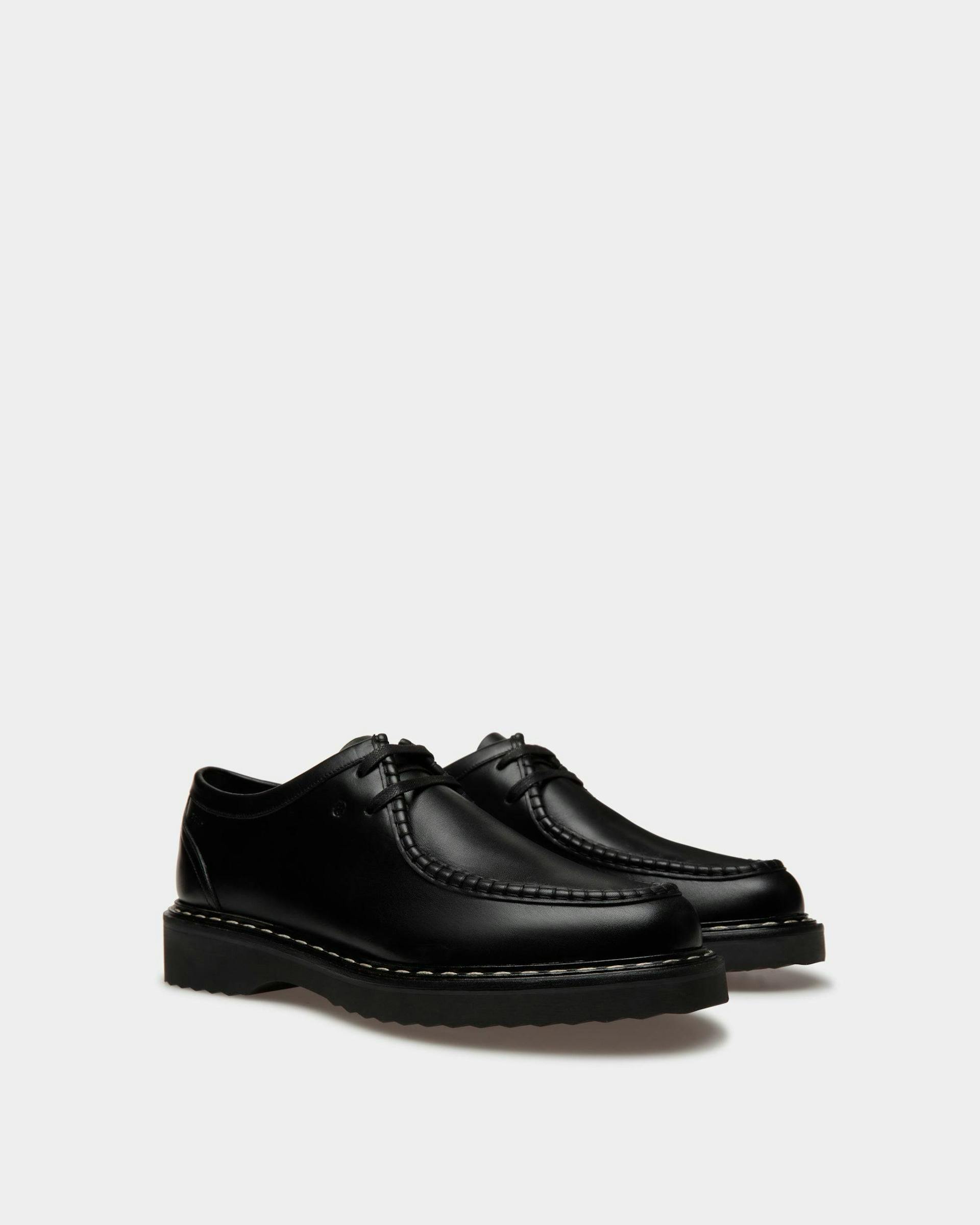 Neasden Derby Shoes In Black Leather - Men's - Bally - 03