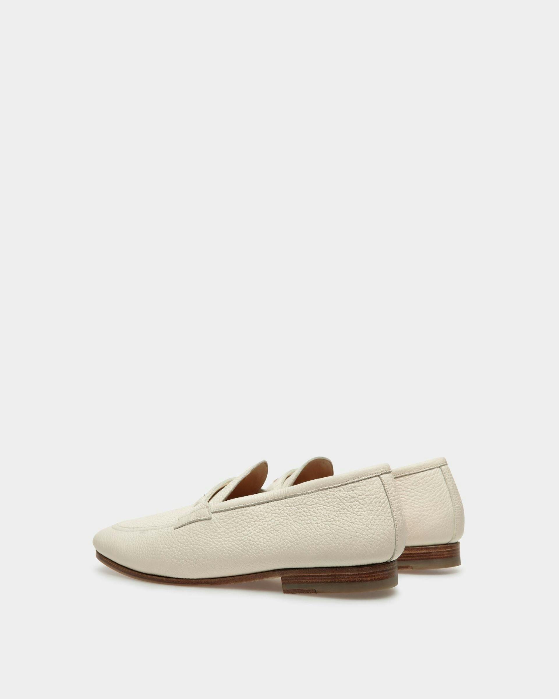 Pesek Loafers In White Leather - Men's - Bally - 04