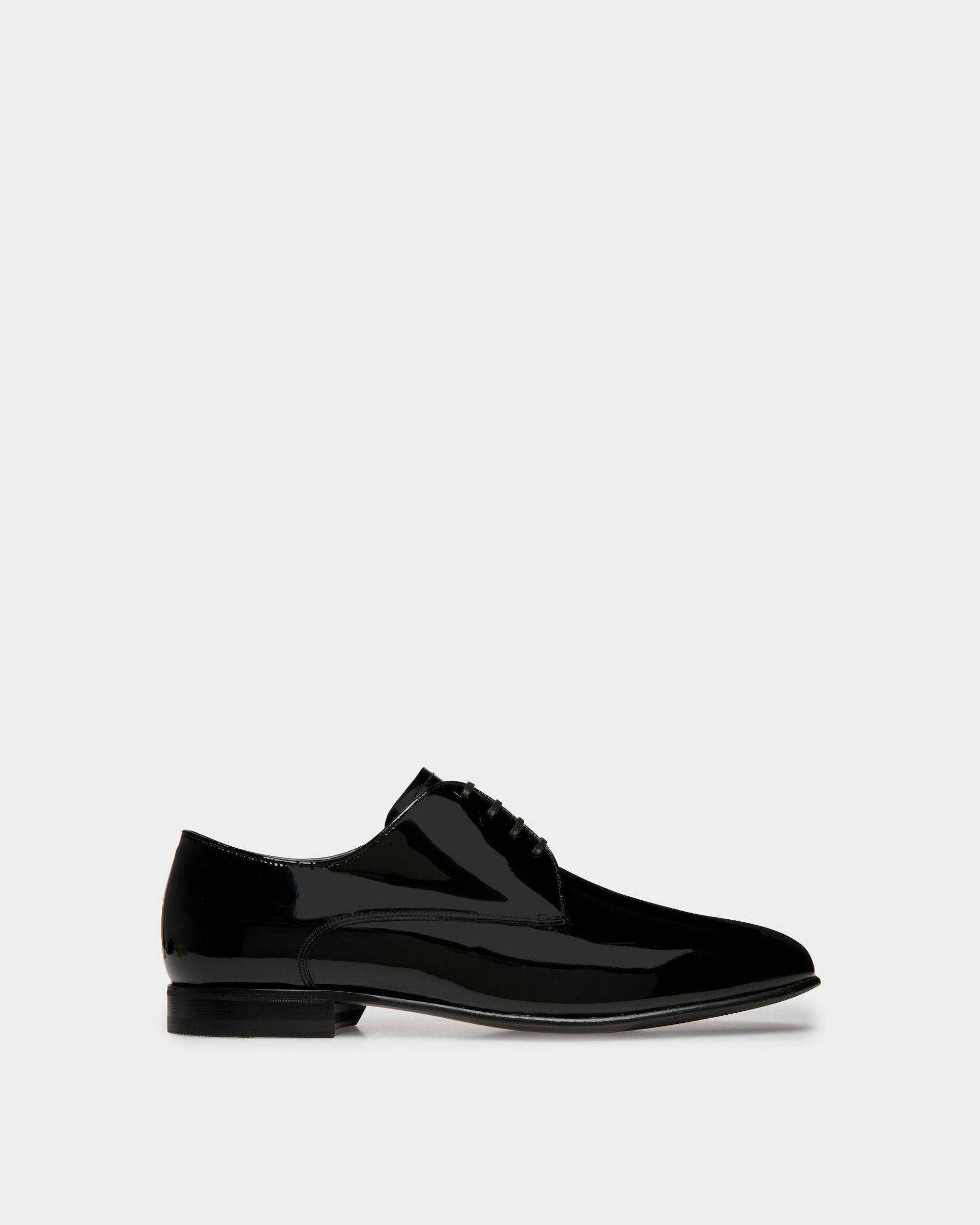 Suisse Derby in Black Patent Leather - Men's - Bally - 01