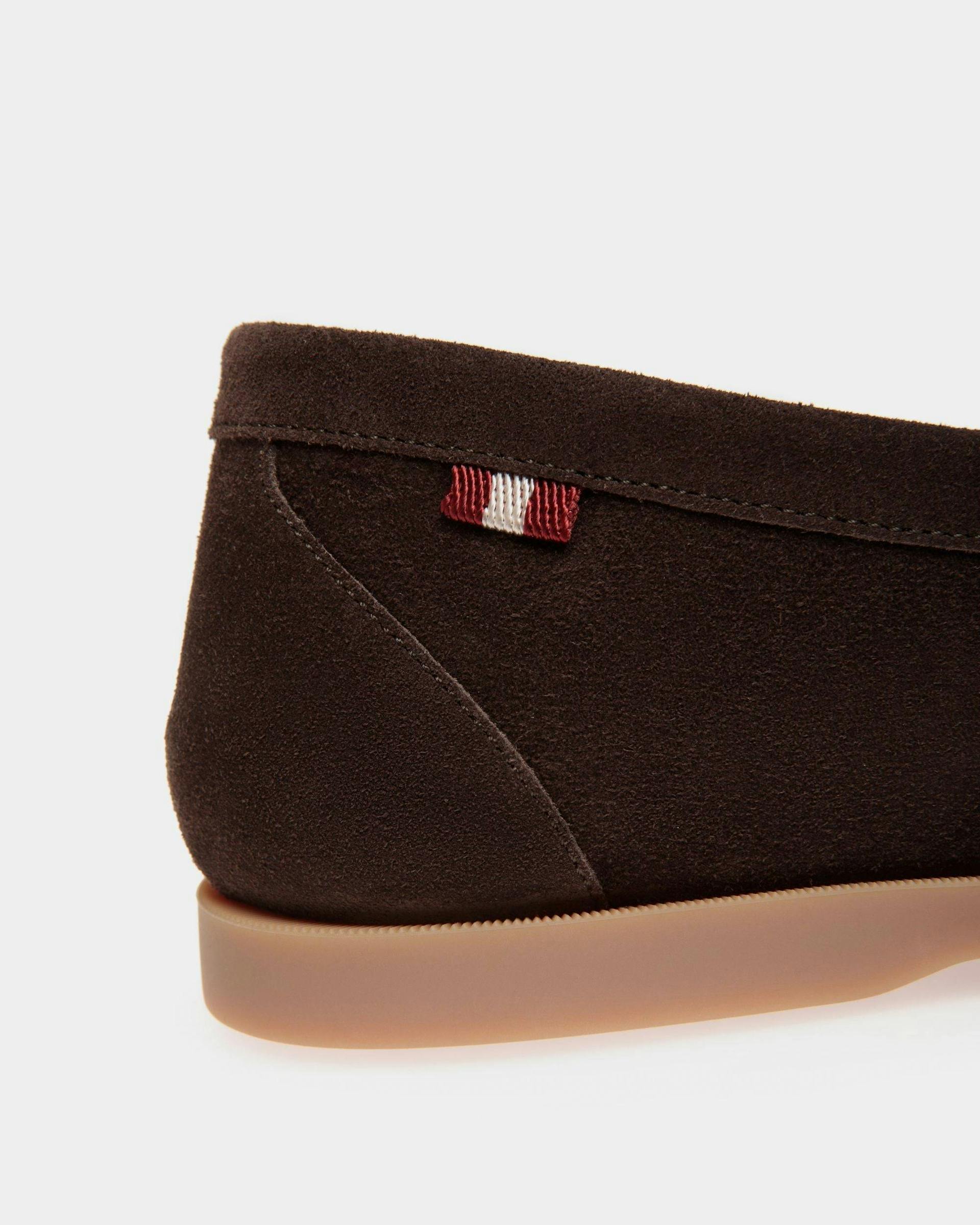 Men's Nelson Loafer in Brown Suede | Bally | Still Life Detail