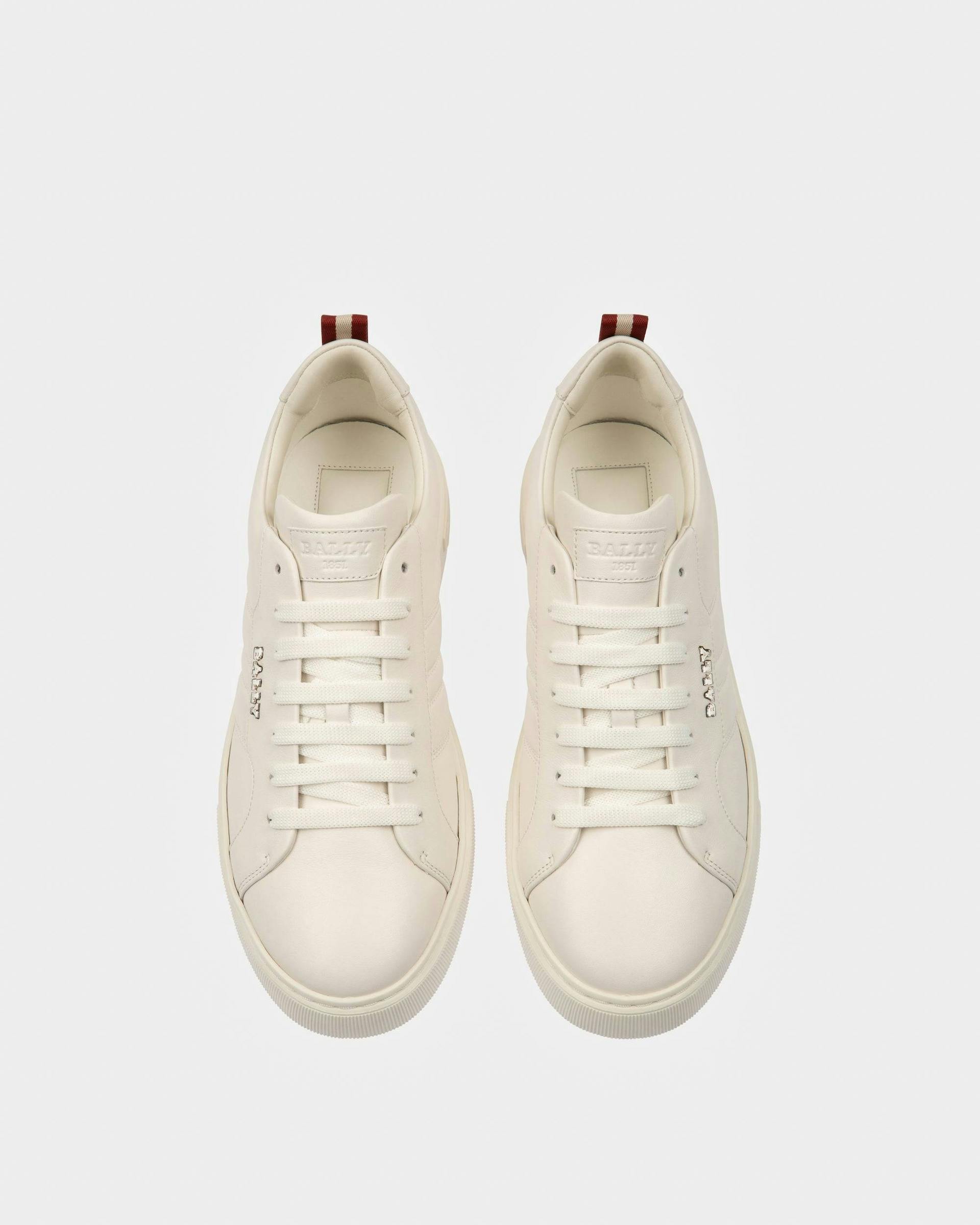 Maxim Leather Sneakers In White - Men's - Bally - 02