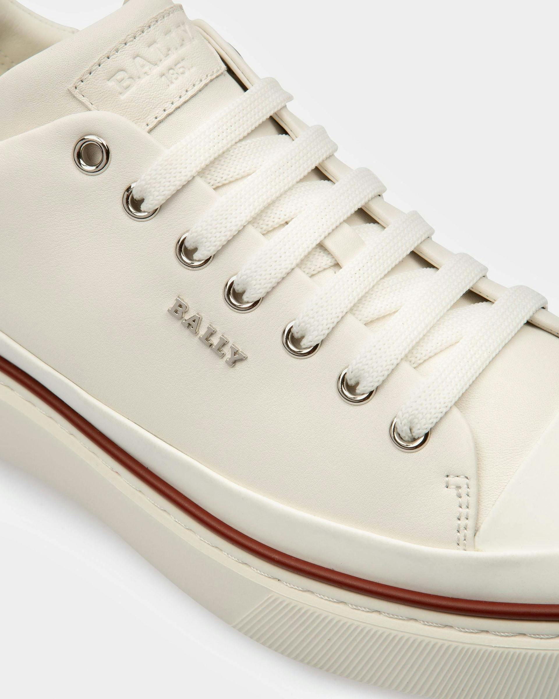 Maily Leather Sneakers In White - Men's - Bally - 04
