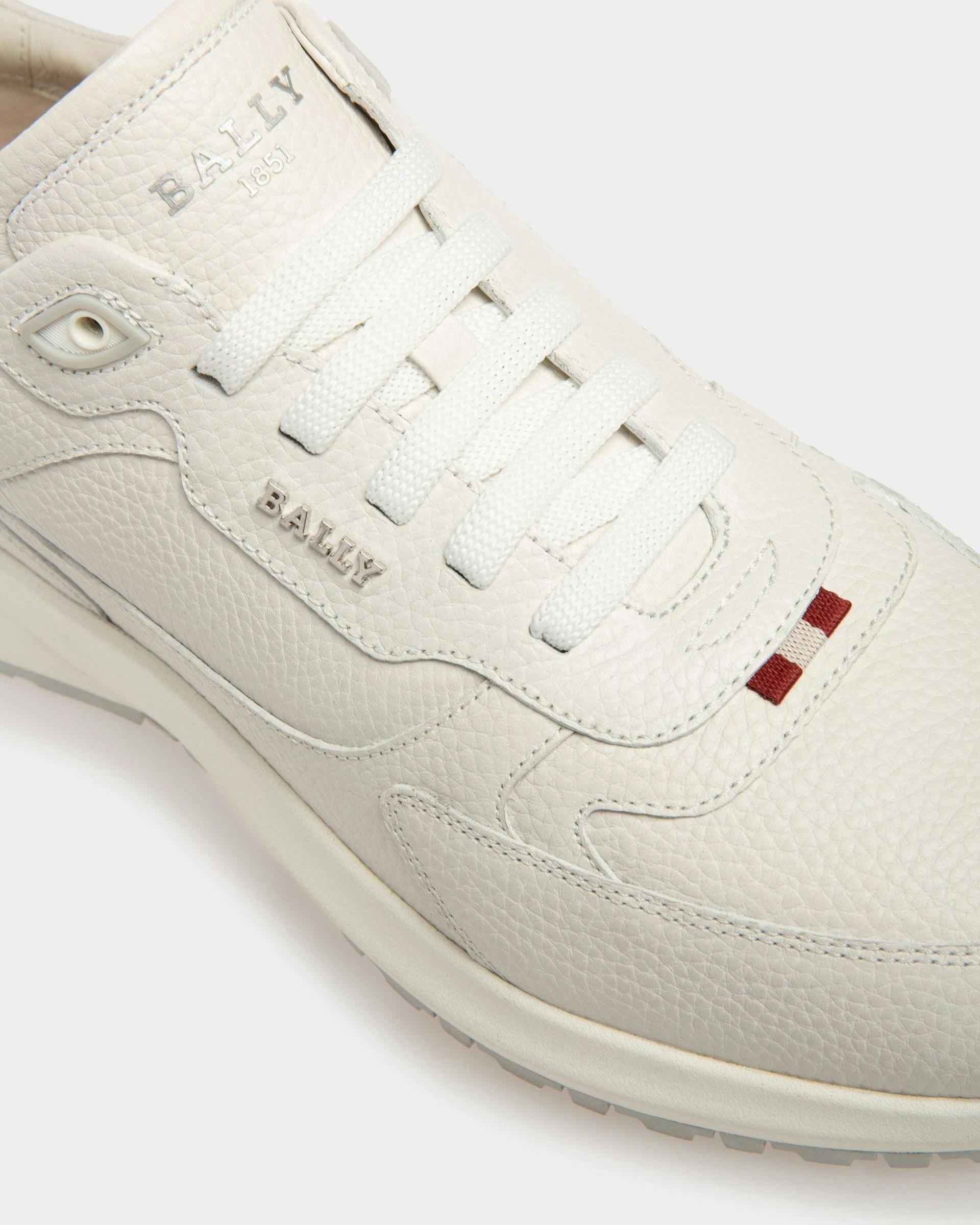 Dave Leather Sneakers In White - Men's - Bally - 06