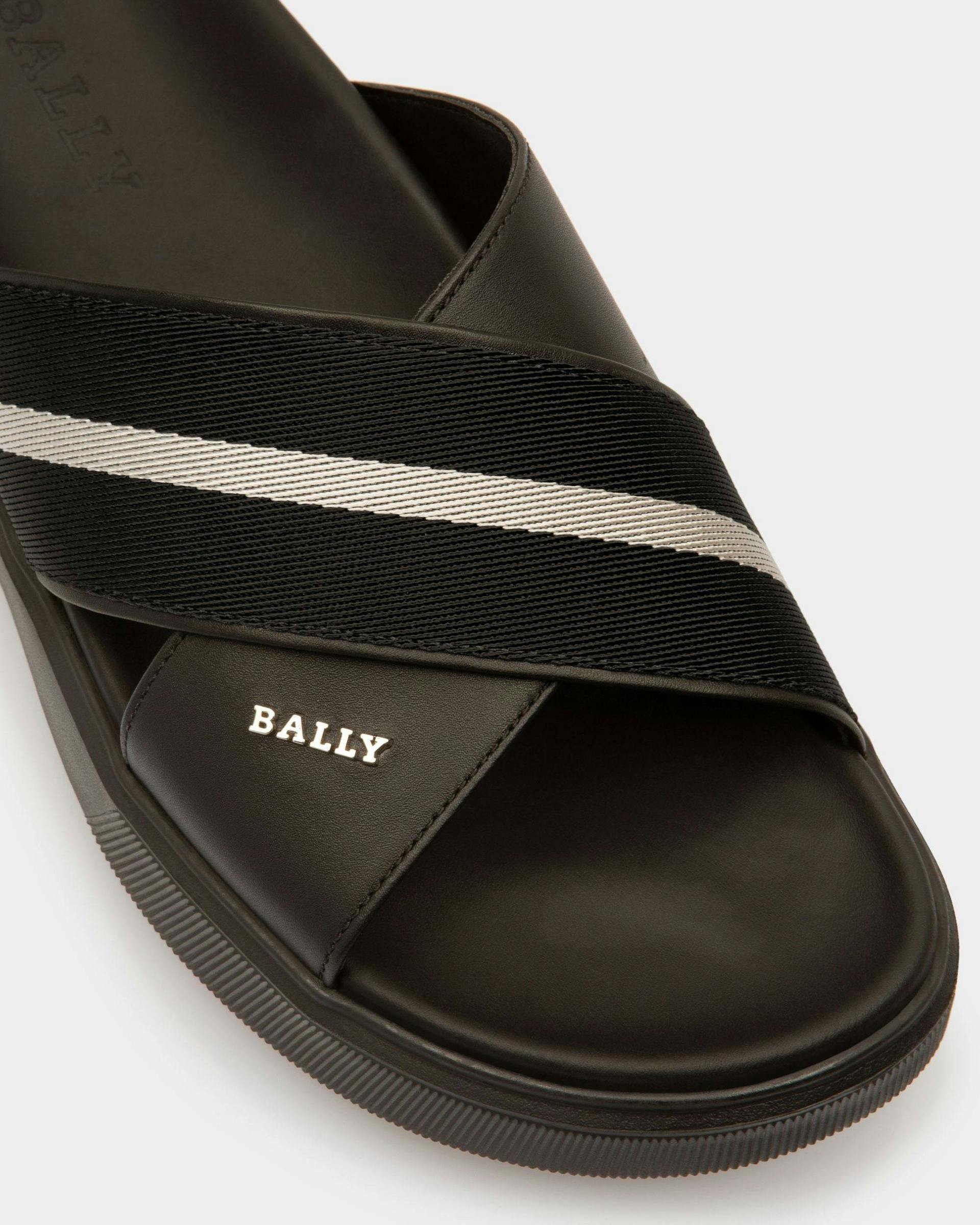 Jake Leather Sandals In Black - Men's - Bally - 05
