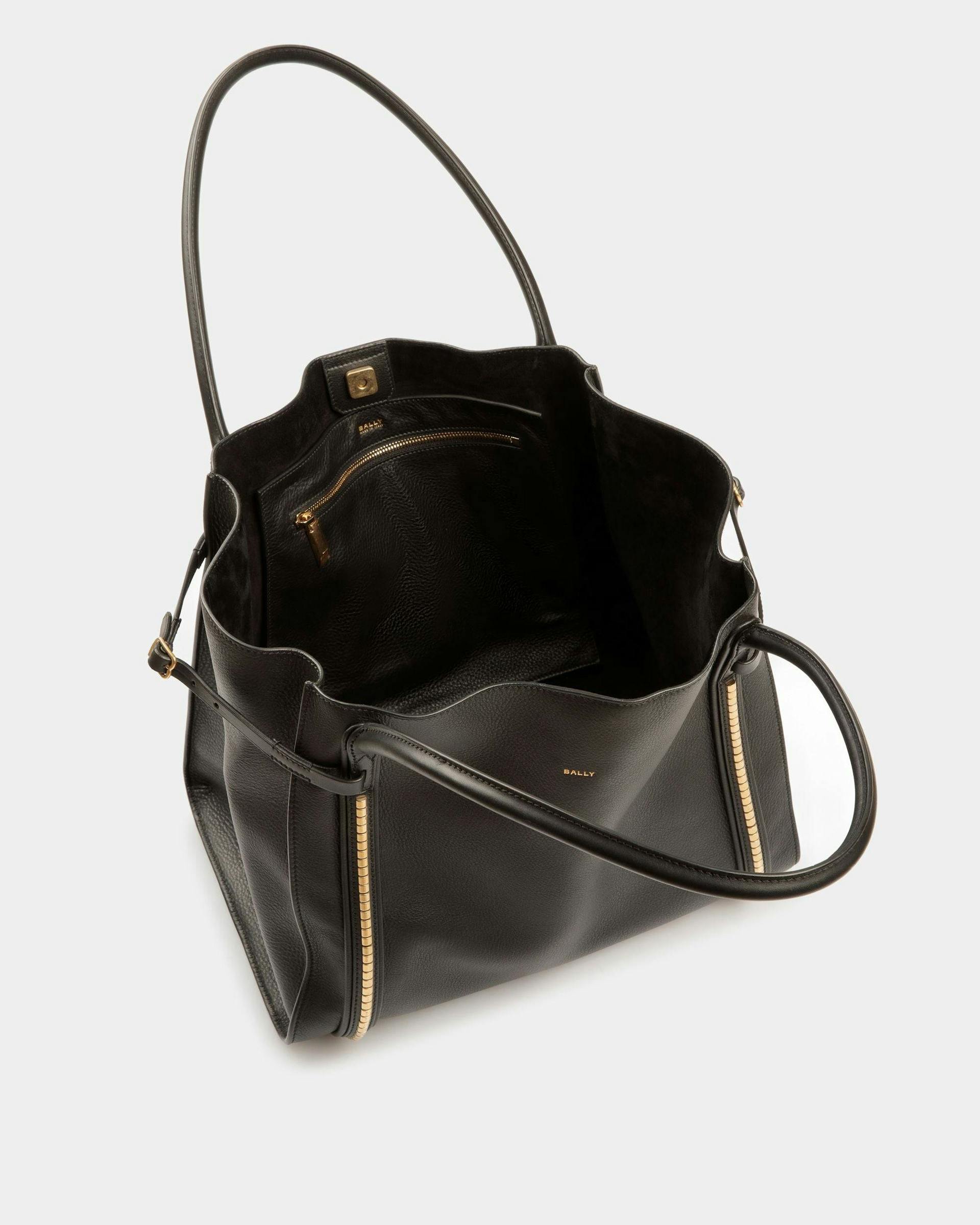 Chesney Large Tote Bag In Black Leather - Women's - Bally - 05