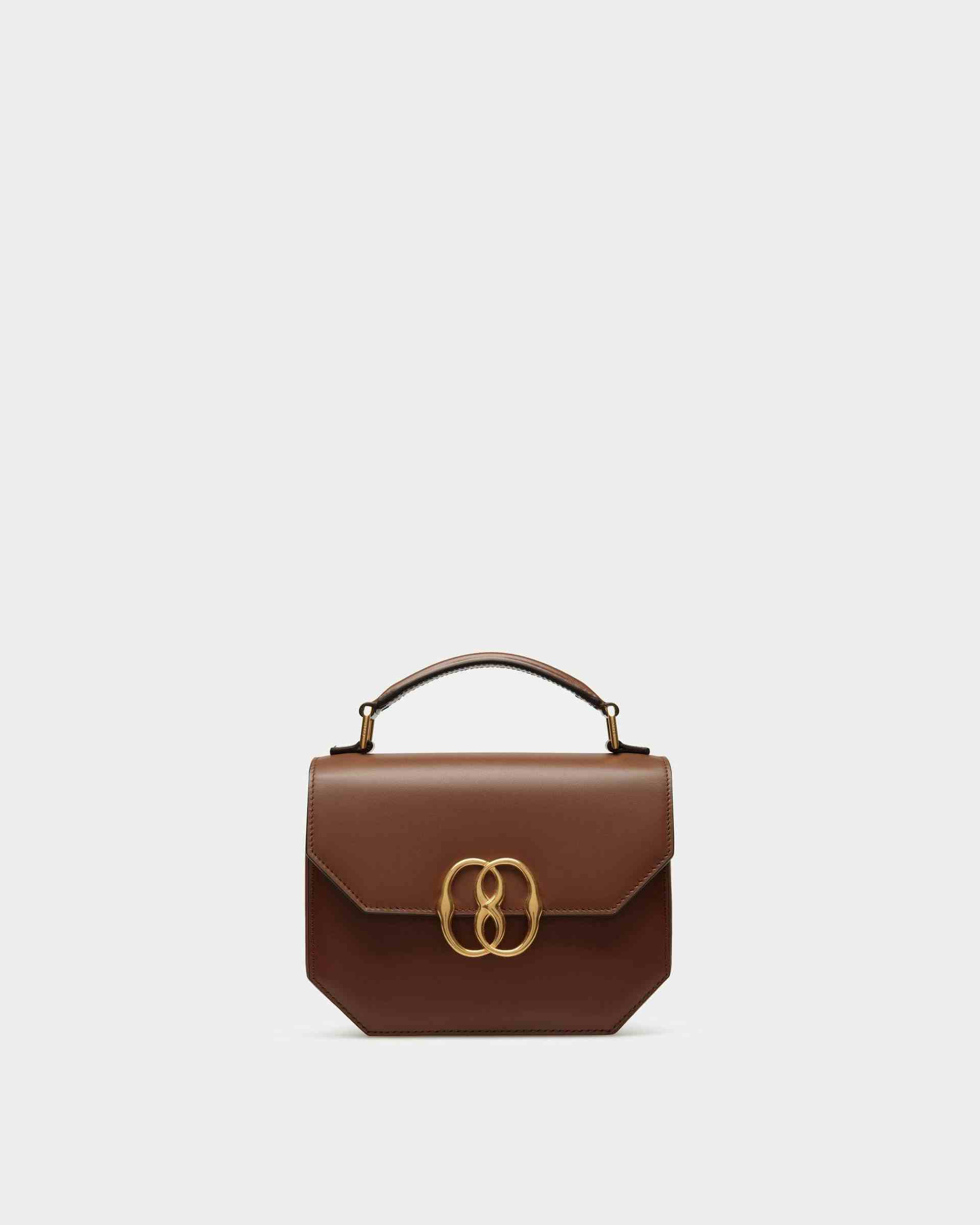Emblem Minibag In Brown Leather - Women's - Bally