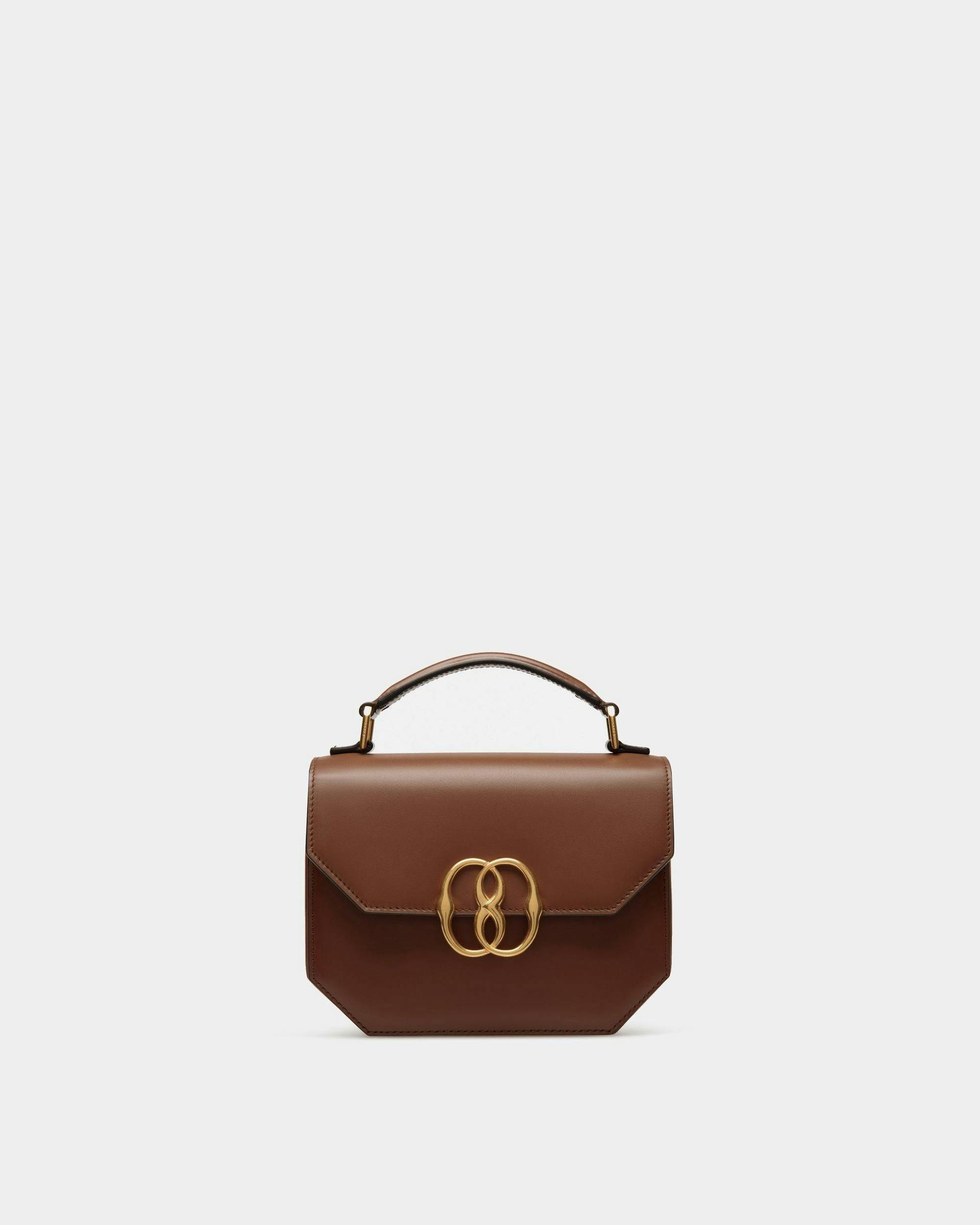 Emblem Minibag In Brown Leather - Women's - Bally - 01