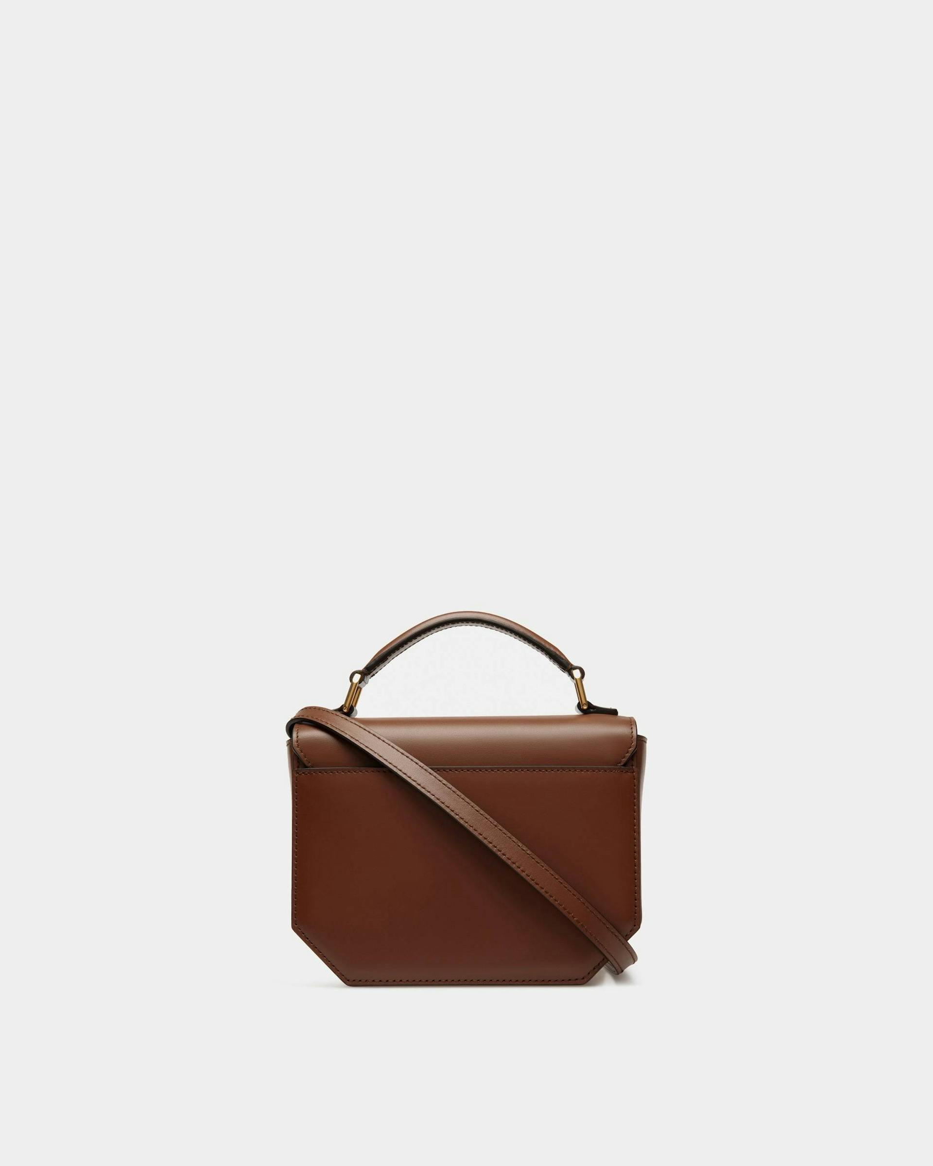 Emblem Minibag In Brown Leather - Women's - Bally - 02